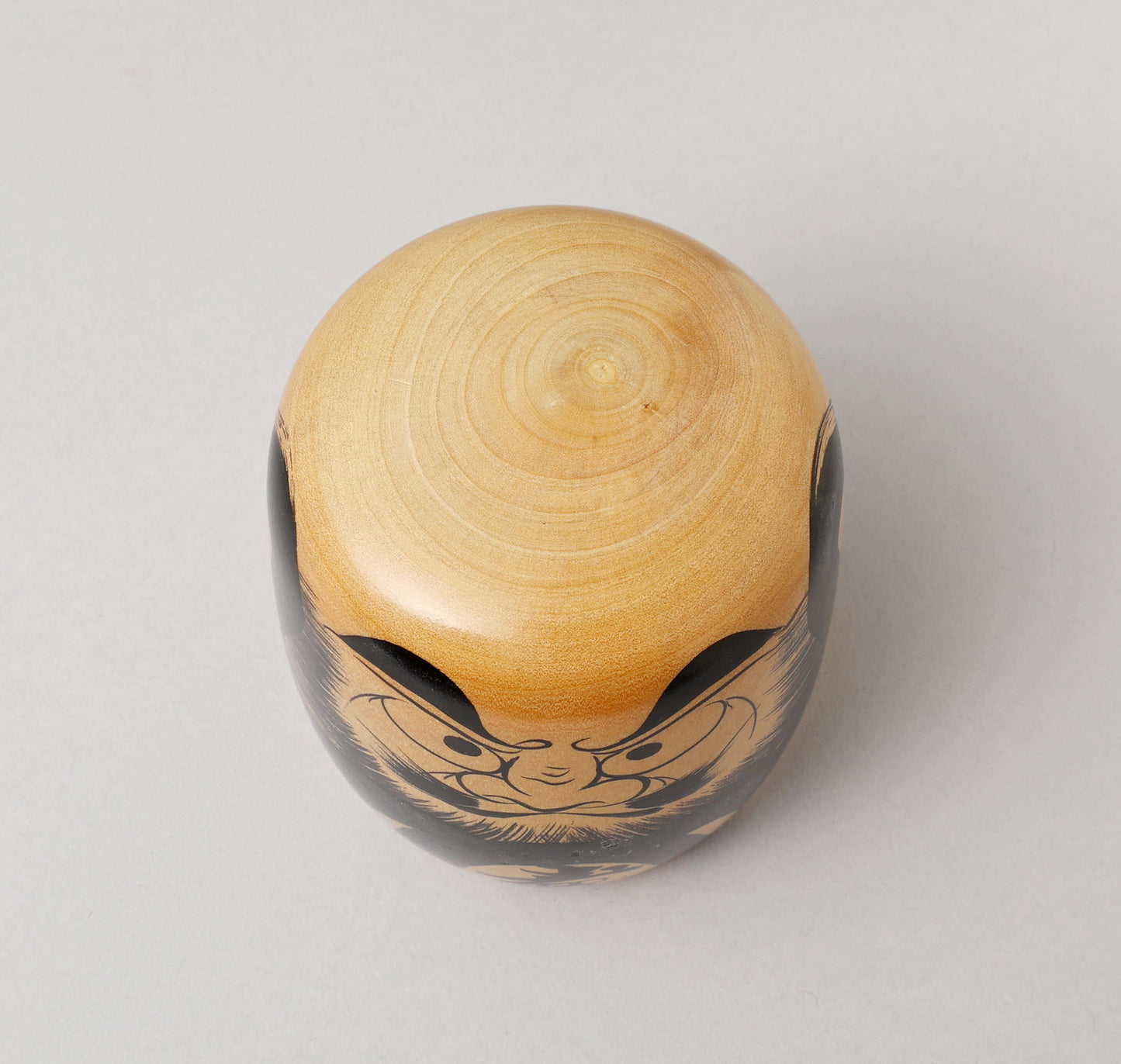 Vintage daruma doll, by SATO Tetsuro (1932-2022) | だるまこけし 佐藤哲郎 | Togatta style  遠刈田系