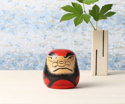 Vintage daruma doll, by ABE Masayoshi (1939-) | だるまこけし 阿部正義 | Yamagata style 山形系