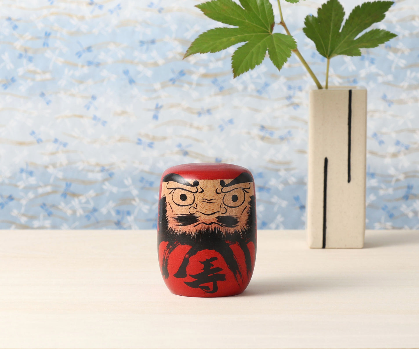 Vintage daruma doll, by KITAYAMA Kenichi (1947-) | だるまこけし 北山賢一 | Kijiyama style 木地山系