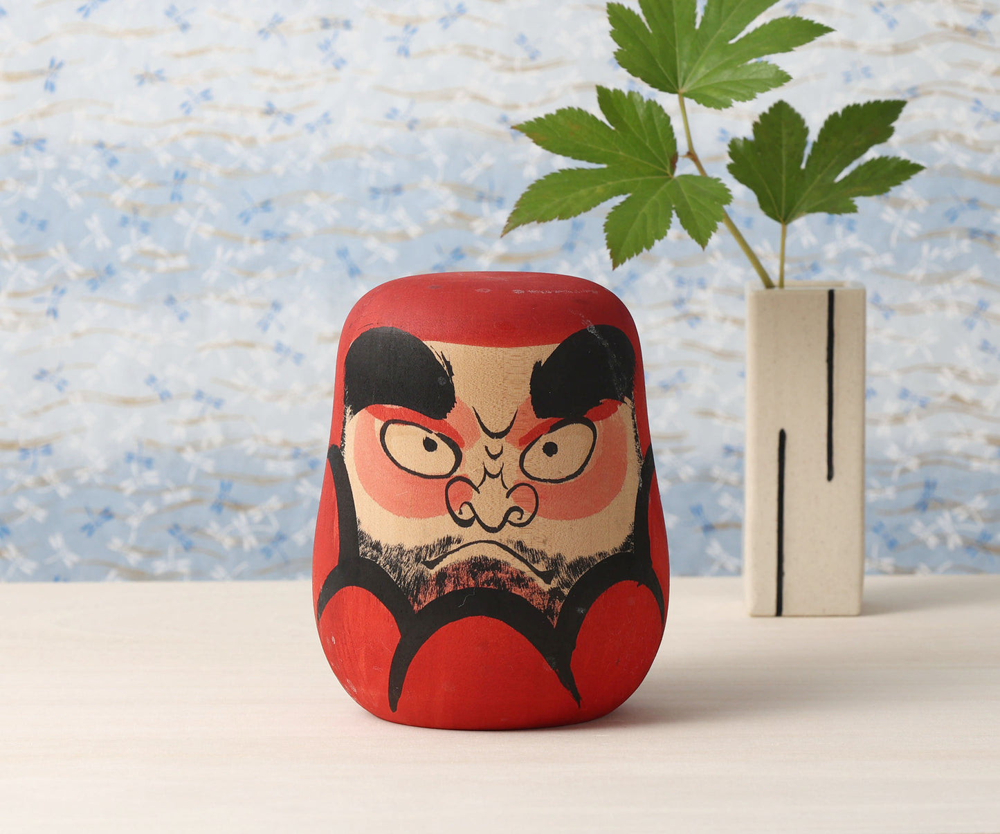 Vintage daruma doll, by HASEGAWA Kenzo (1942-) | だるまこけし 長谷川健三 | Yajiro style 弥治郎系