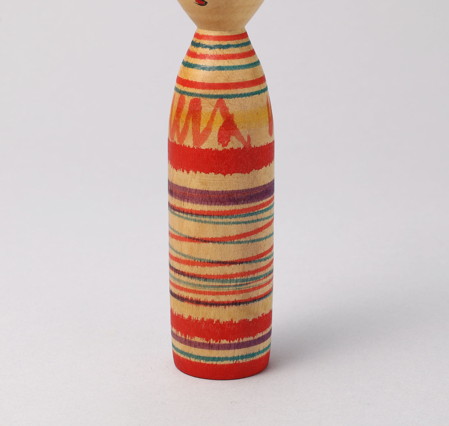 Vintage Nakanosawa style kokeshi, by ARAKAWA Youichi (1938-) | 伝統こけし 荒川洋一（中ノ沢系）