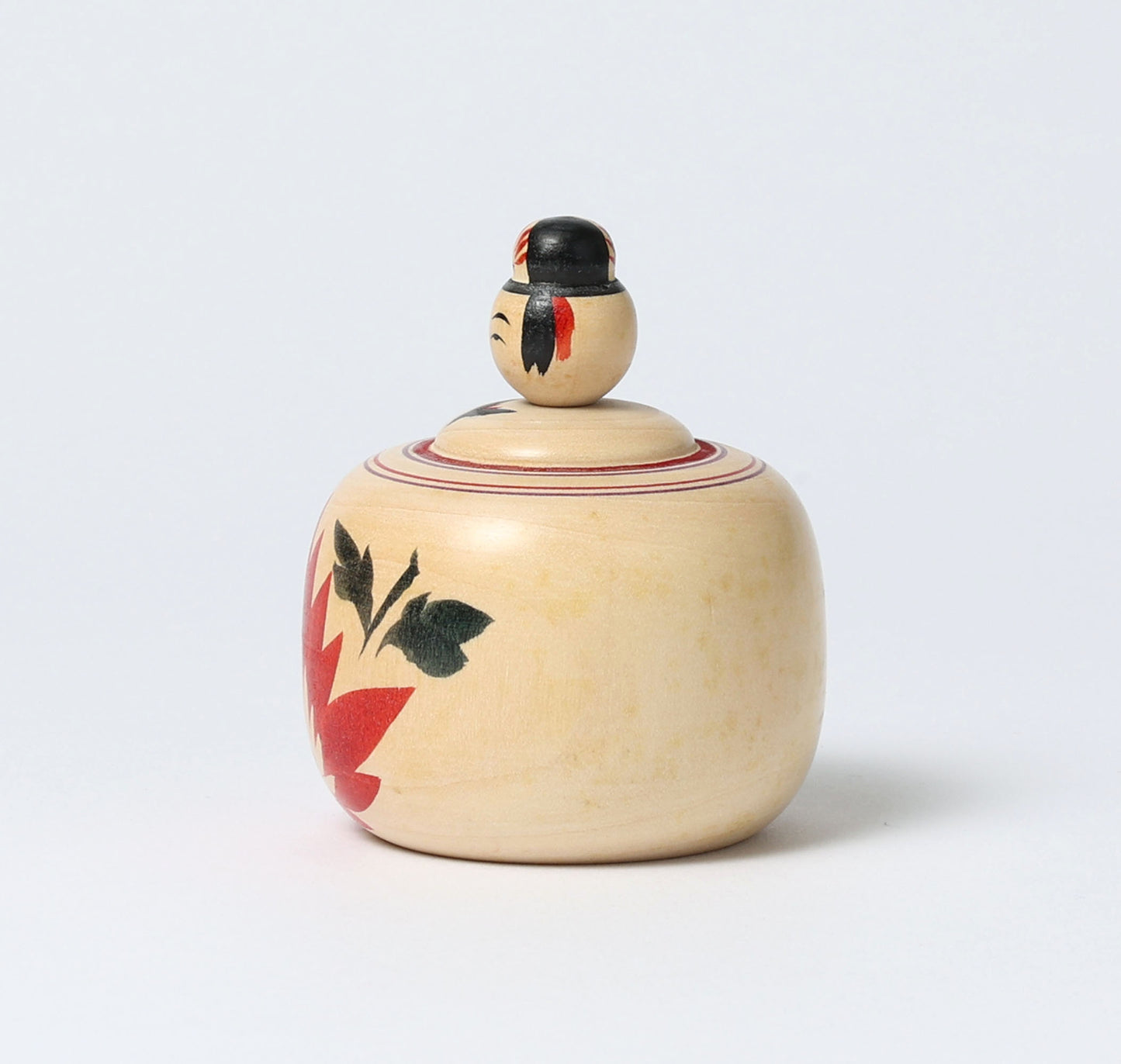 Vintage ejiko kokeshi | KAKIZAWA, Yoshinobu 柿澤是伸 | 古品えじこ | Naruko style 鳴子系 | 7 cm in height