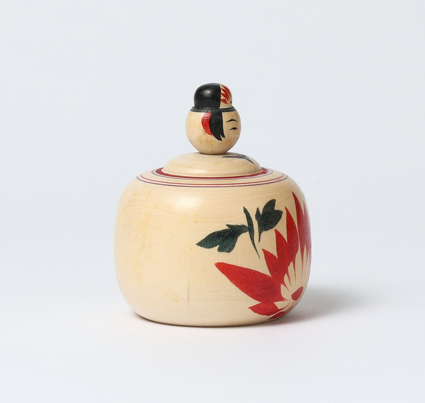 Vintage ejiko kokeshi | KAKIZAWA, Yoshinobu 柿澤是伸 | 古品えじこ | Naruko style 鳴子系 | 7 cm in height