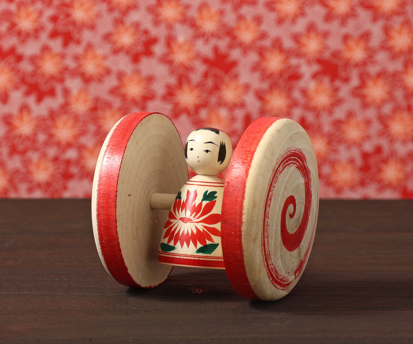 Fuku kuruma kokeshi doll | KAKIZAWA, Yoshinobu 柿澤是伸工人 | 福車こけし | Naruko style 鳴子系