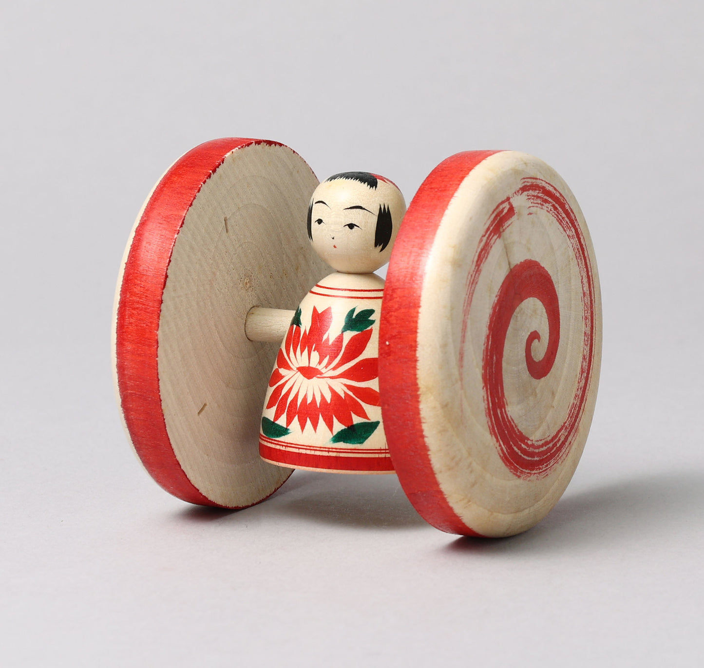 Fuku kuruma kokeshi doll | KAKIZAWA, Yoshinobu 柿澤是伸工人 | 福車こけし | Naruko style 鳴子系