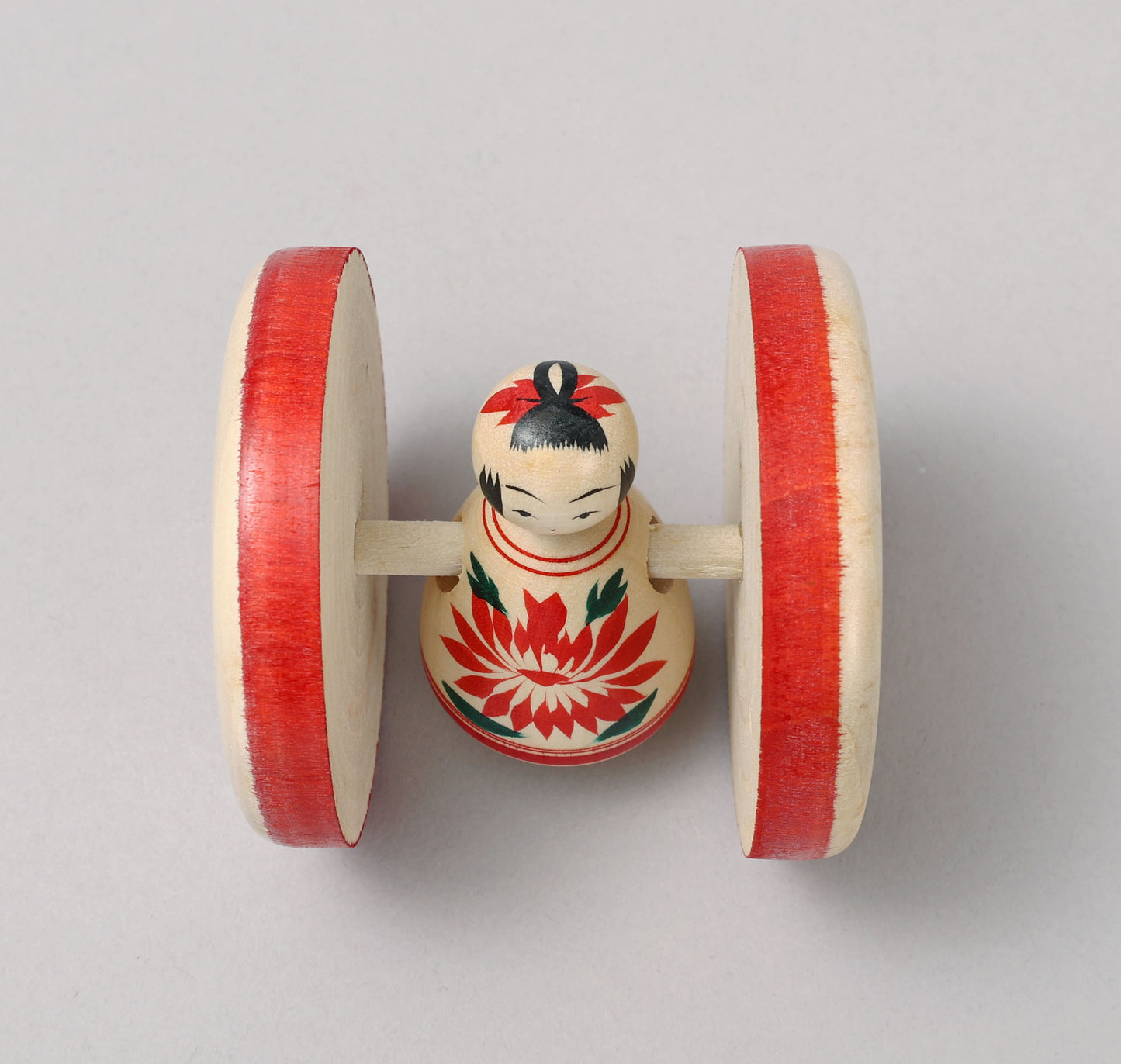 Fuku kuruma kokeshi doll | KAKIZAWA, Yoshinobu 柿澤是伸工人 | 福車こけし | Naruko style 鳴子系