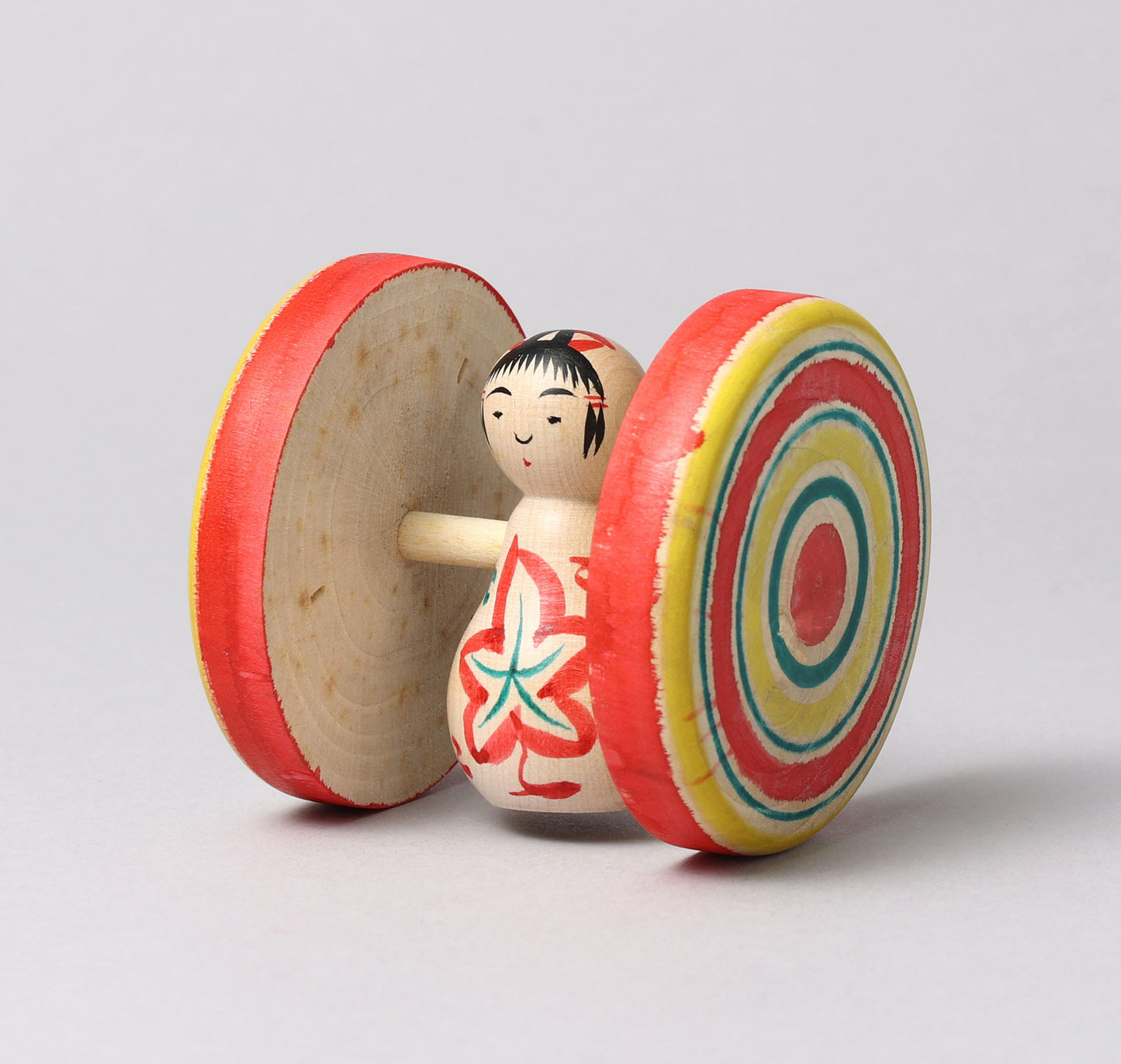 Fuku kuruma kokeshi doll | SUGAWARA, Osamu 菅原修工人 | 福車こけし | Naruko style 鳴子系