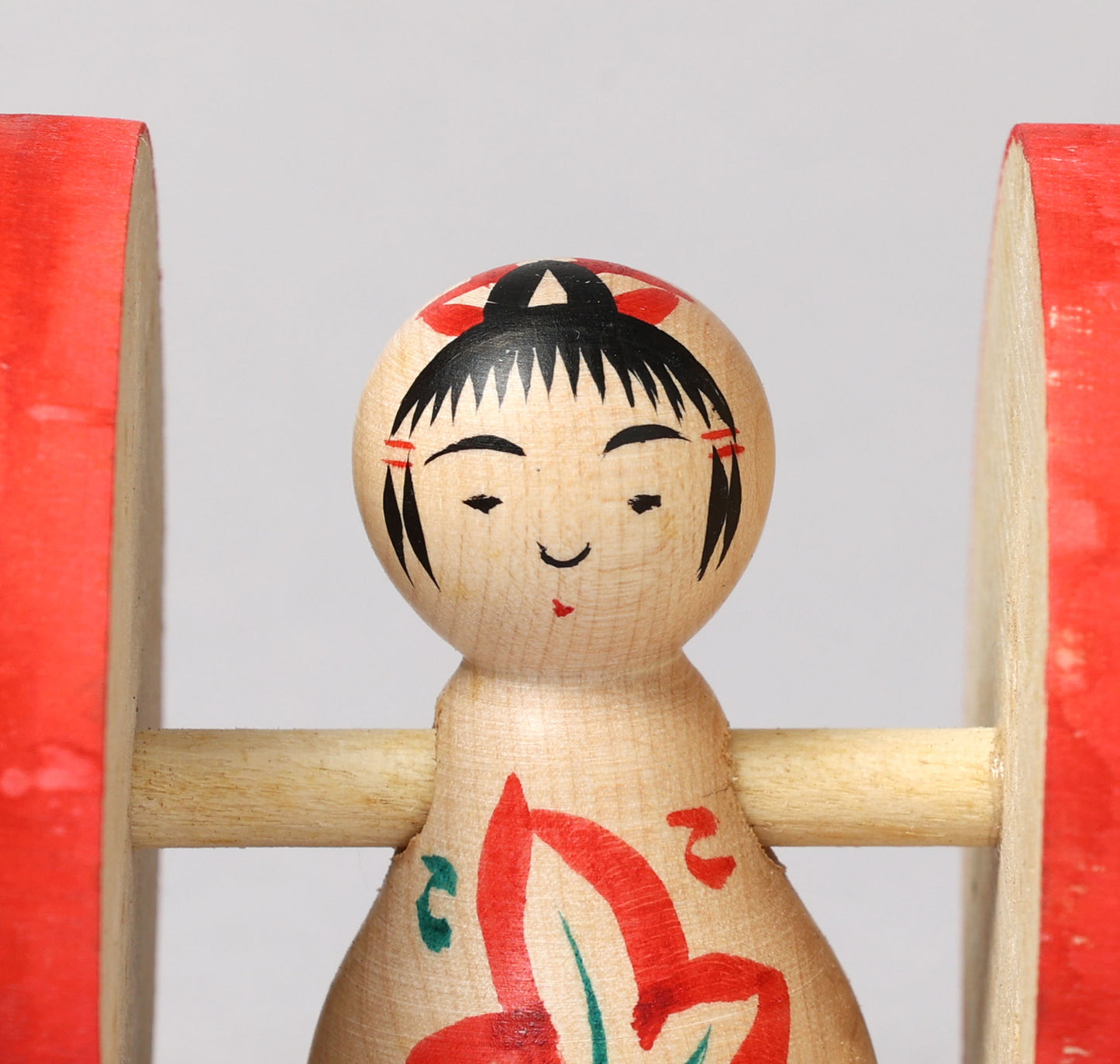 Fuku kuruma kokeshi doll | SUGAWARA, Osamu 菅原修工人 | 福車こけし | Naruko style 鳴子系