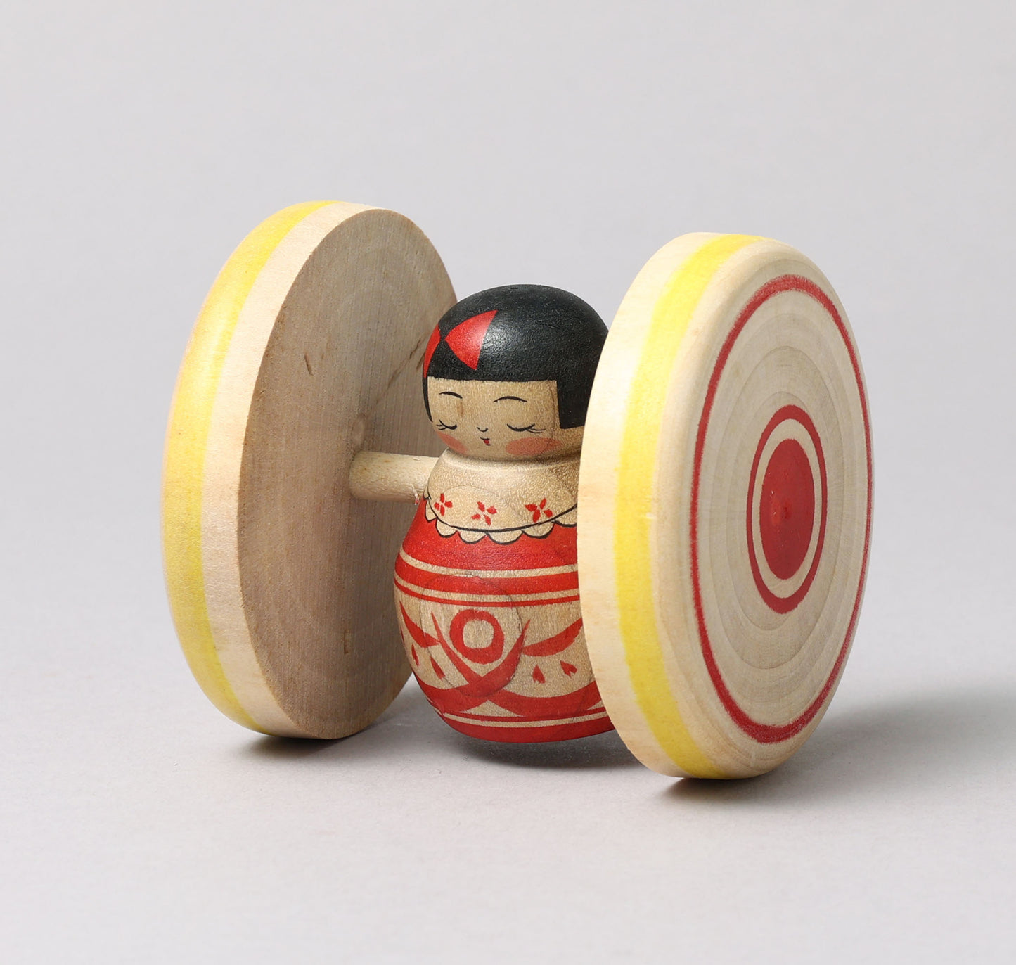 Fuku kuruma kokeshi doll | HONMA, Naoko 本間直子工人 | 福車こけし | Tsugaru style 津軽系