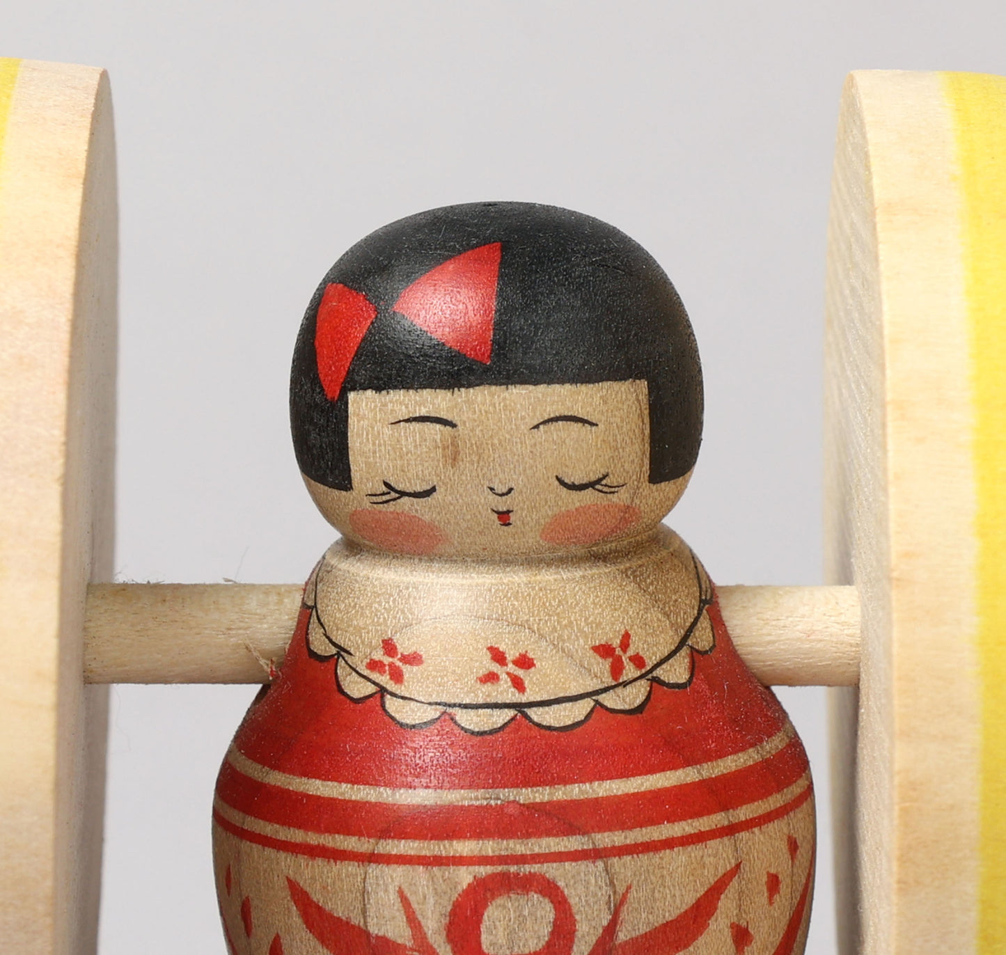 Fuku kuruma kokeshi doll | HONMA, Naoko 本間直子工人 | 福車こけし | Tsugaru style 津軽系