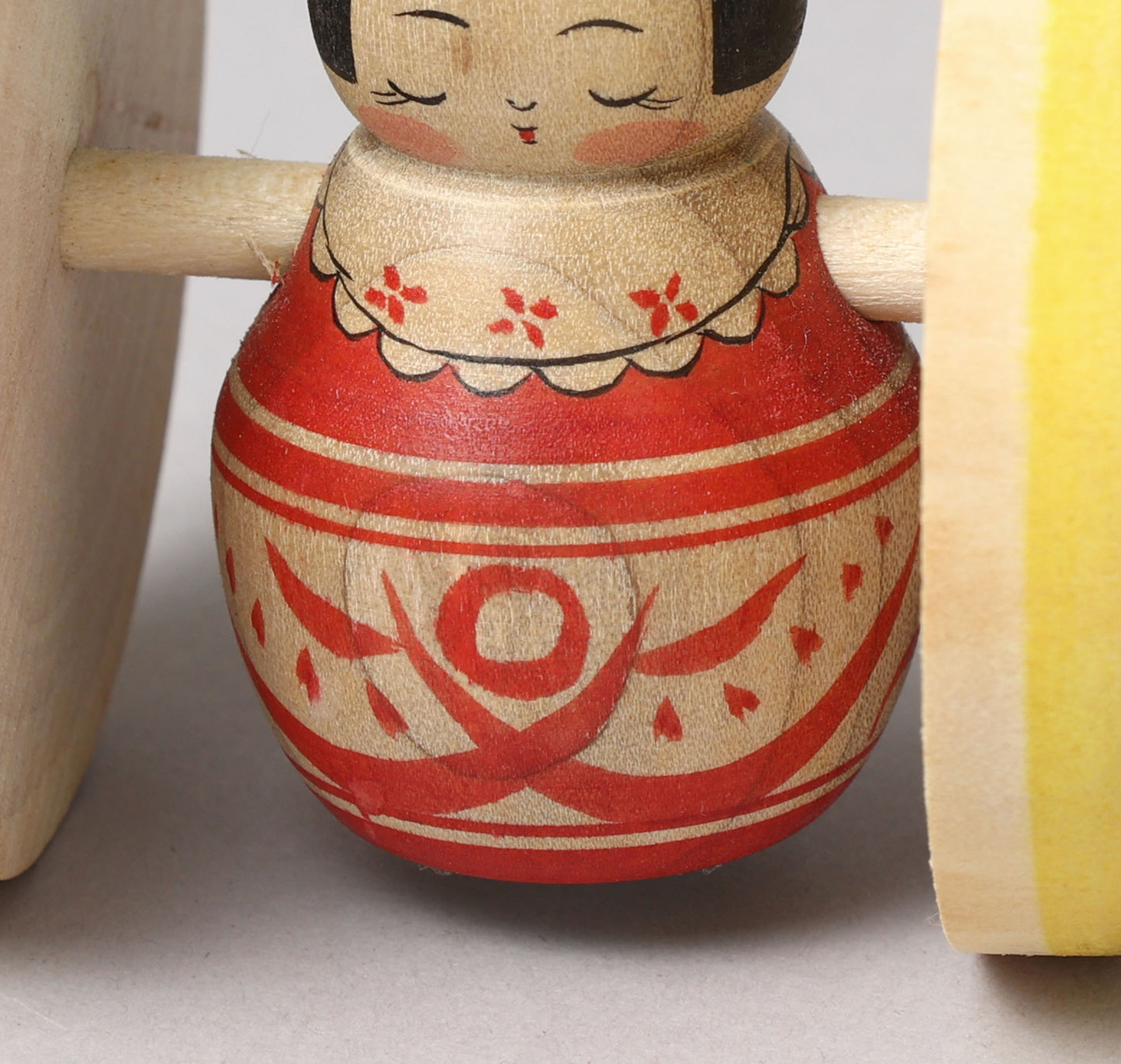 Fuku kuruma kokeshi doll | HONMA, Naoko 本間直子工人 | 福車こけし | Tsugaru style 津軽系