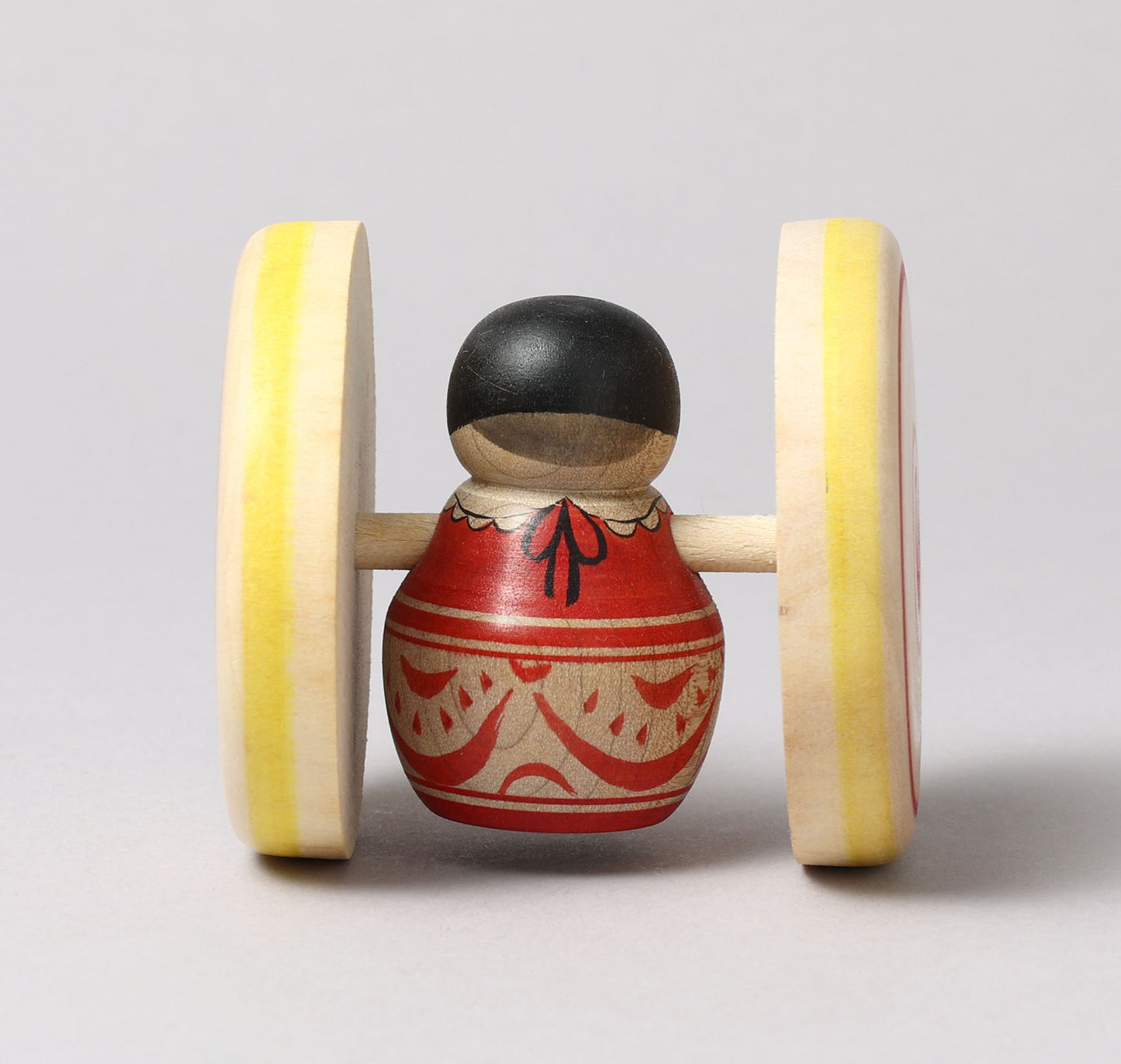 Fuku kuruma kokeshi doll | HONMA, Naoko 本間直子工人 | 福車こけし | Tsugaru style 津軽系