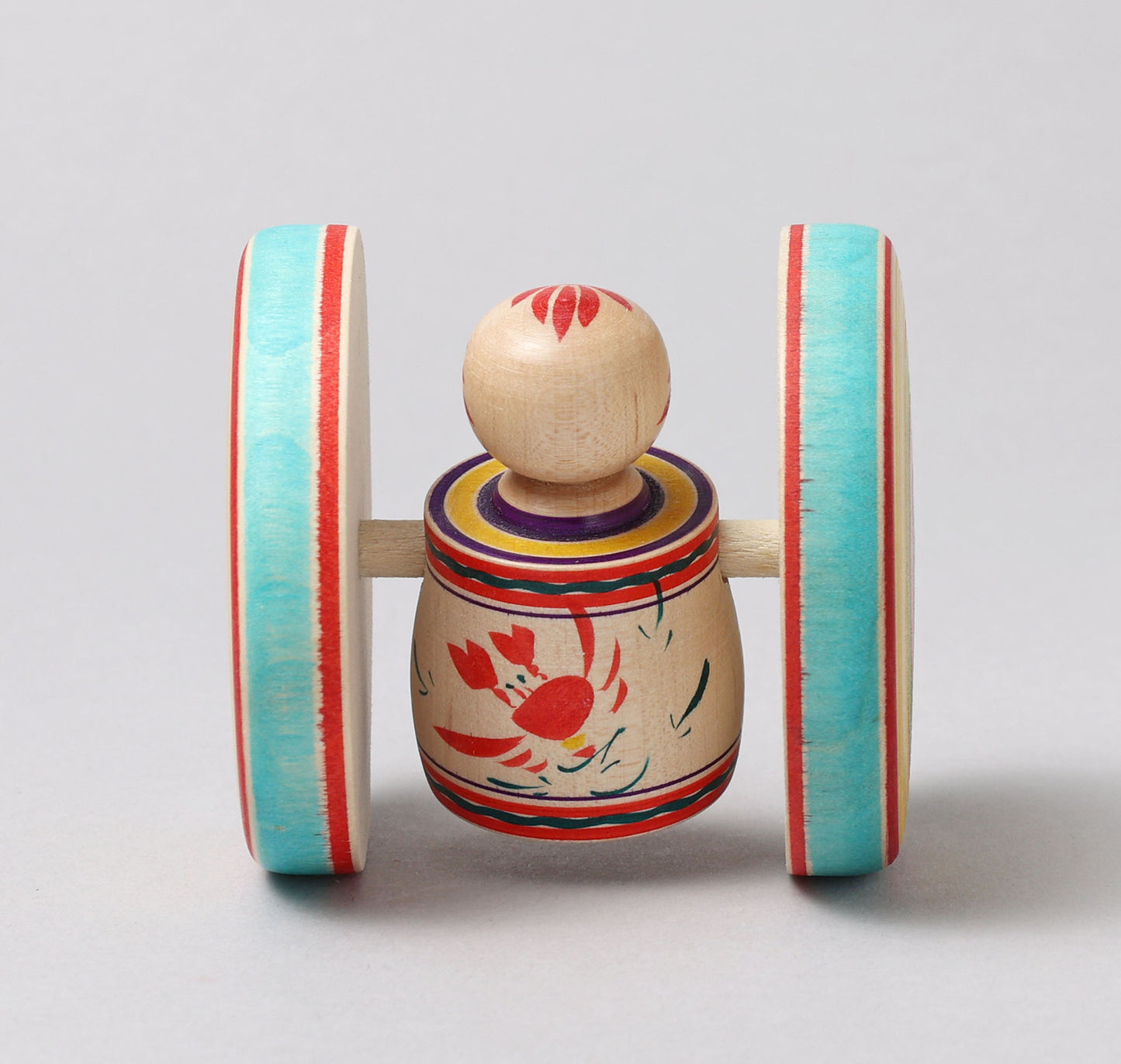 Fuku kuruma kokeshi doll | HIRAGA, Teruyuki 平賀輝幸工人 | 福車こけし | Sakunami style 作並系