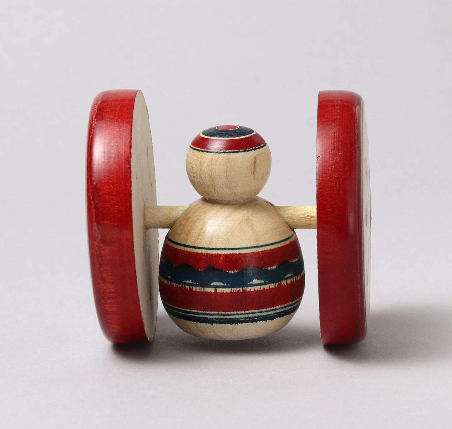 Fuku kuruma kokeshi doll | NIIYAMA, Mayumi 新山真由美工人 | 福車こけし | Yajiro style 弥次郎系