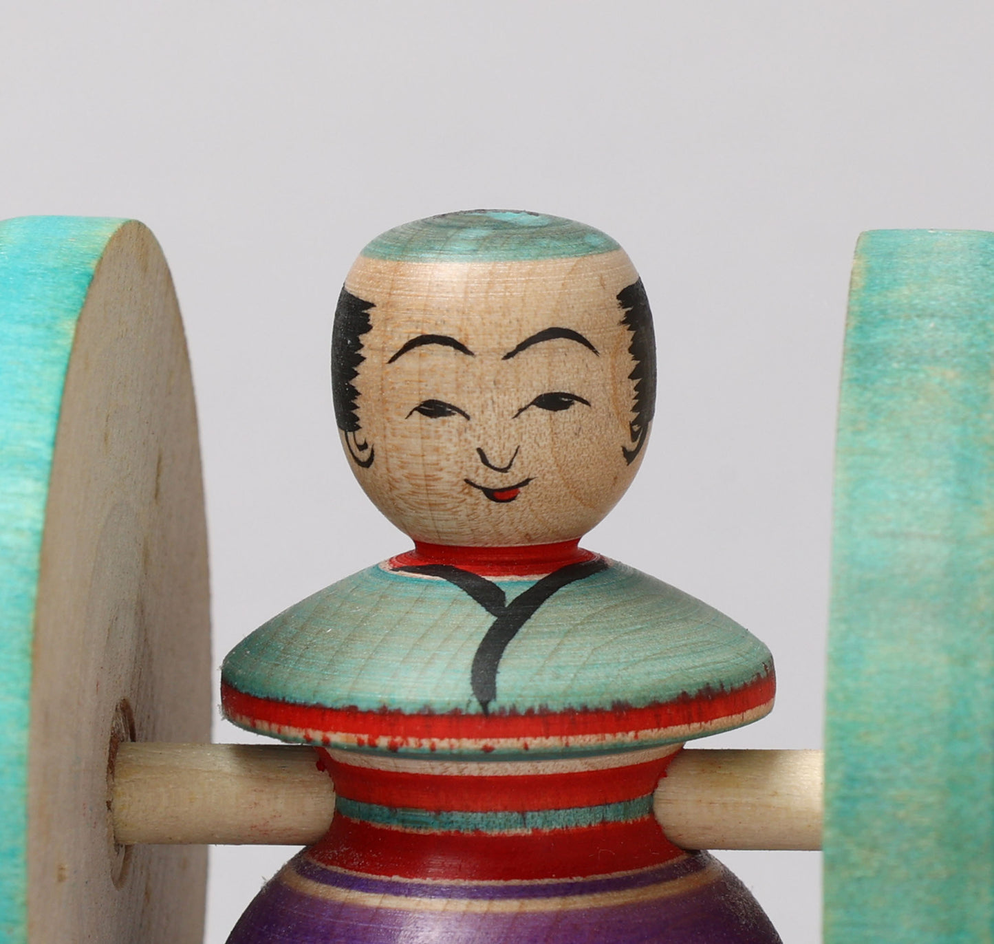 Fuku kuruma kokeshi doll | SUZUKI, Seiichi 鈴木征一工人 | 福車こけし | Hijiori style 肘折系