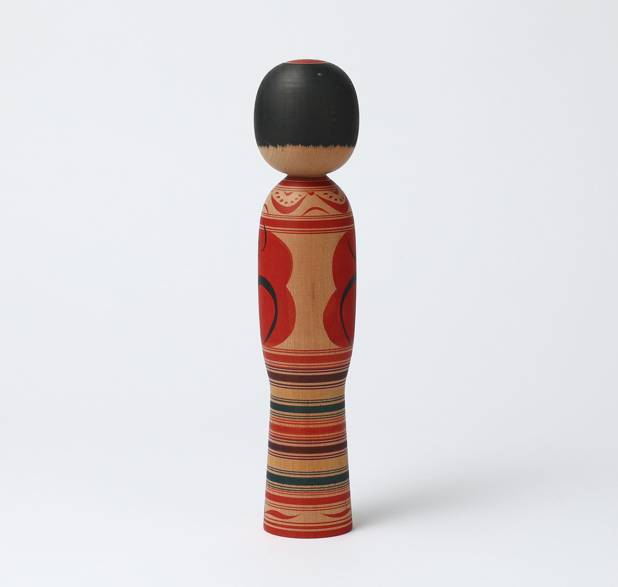 中古　こけし　だるま　人形　木製　日本　笹森淳一　伝統　コレクション　Q Vintage Daruma-e kokeshi doll | SASAMORI, Junichi 笹森純一工人