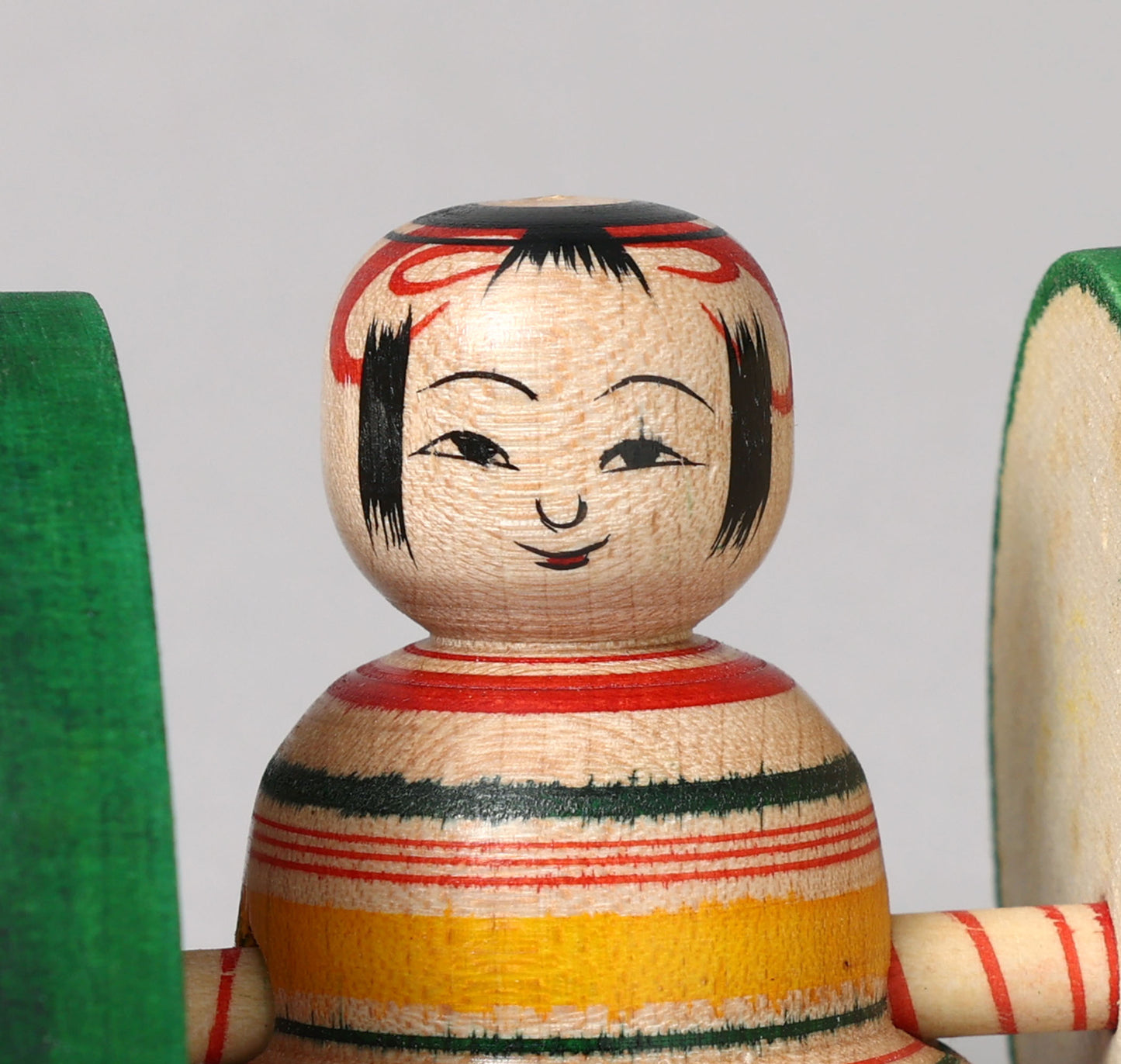 Fuku kuruma kokeshi doll | KONNO, Akihiro 近野明裕工人 | 福車こけし | Tsuchiyu style 土湯系