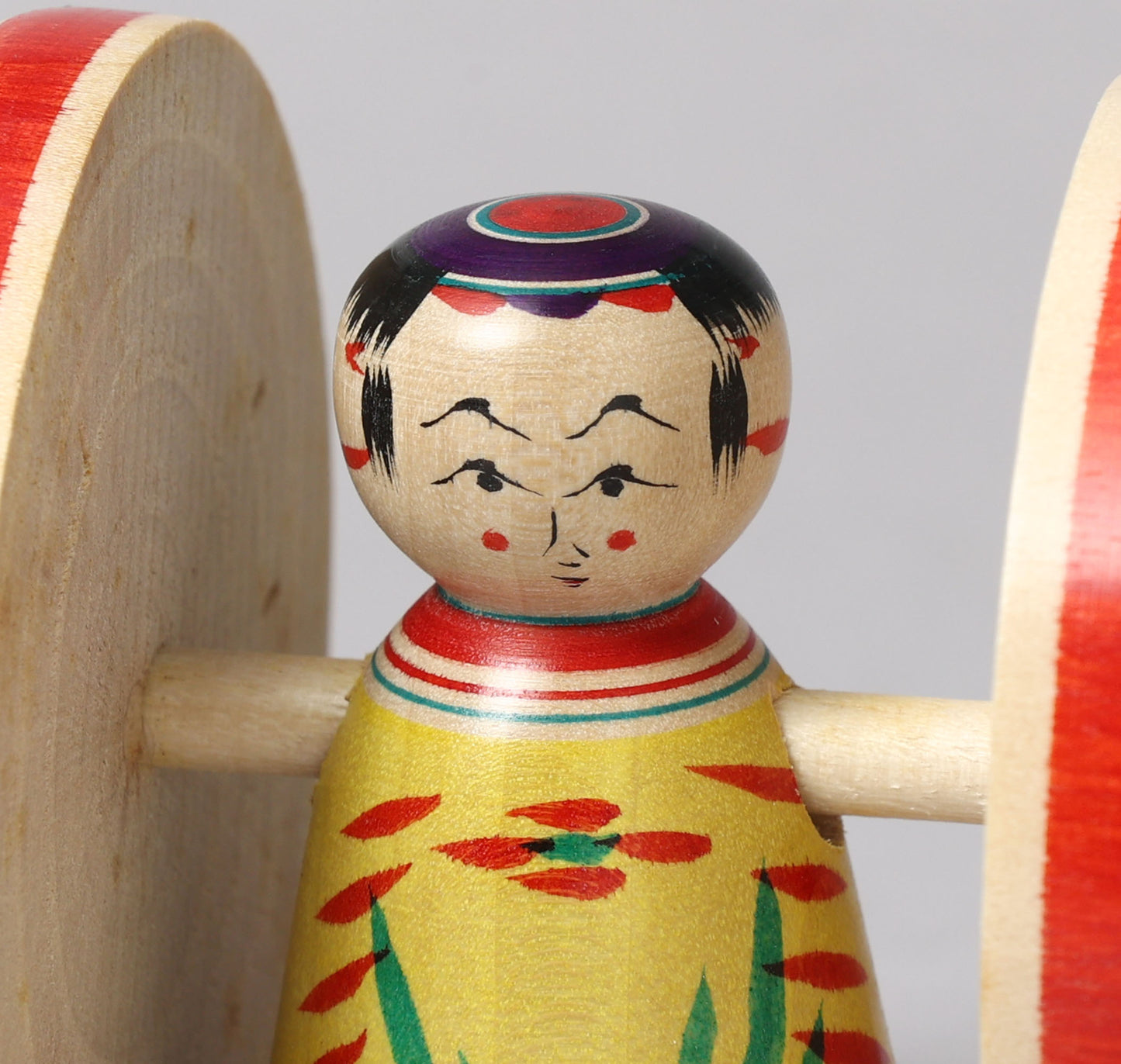 Fuku kuruma kokeshi doll | HOSHI, Sadayoshi 星定良工人 | 福車こけし | Tsugaru style 津軽系