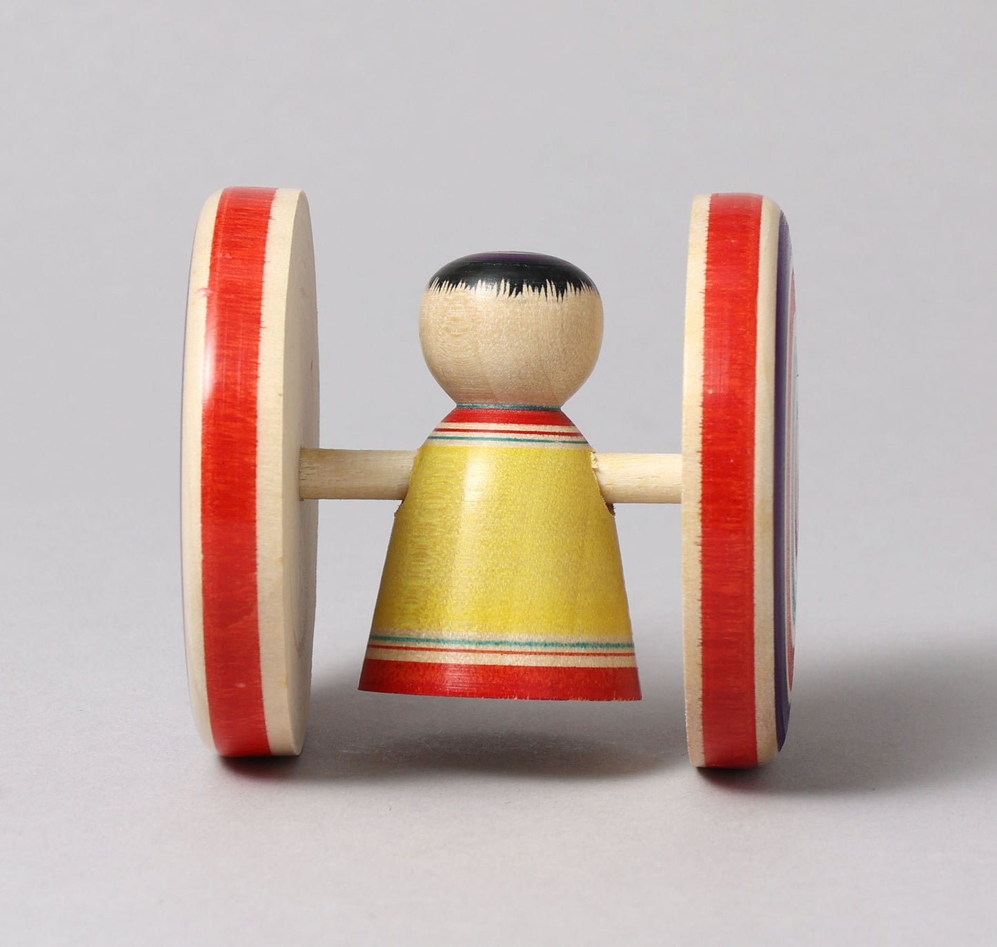 Fuku kuruma kokeshi doll | HOSHI, Sadayoshi 星定良工人 | 福車こけし | Tsugaru style 津軽系