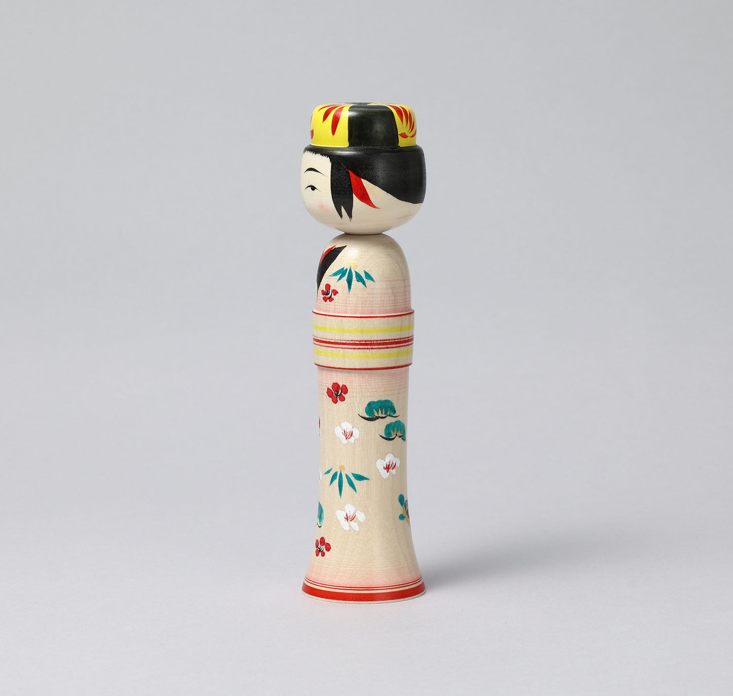 New Year kokeshi doll 'shouchikubai' | KAKIZAWA, Yoshinobu 柿澤是伸工人 | 松竹梅こけし | Naruko style 鳴子系 | 17cm in height