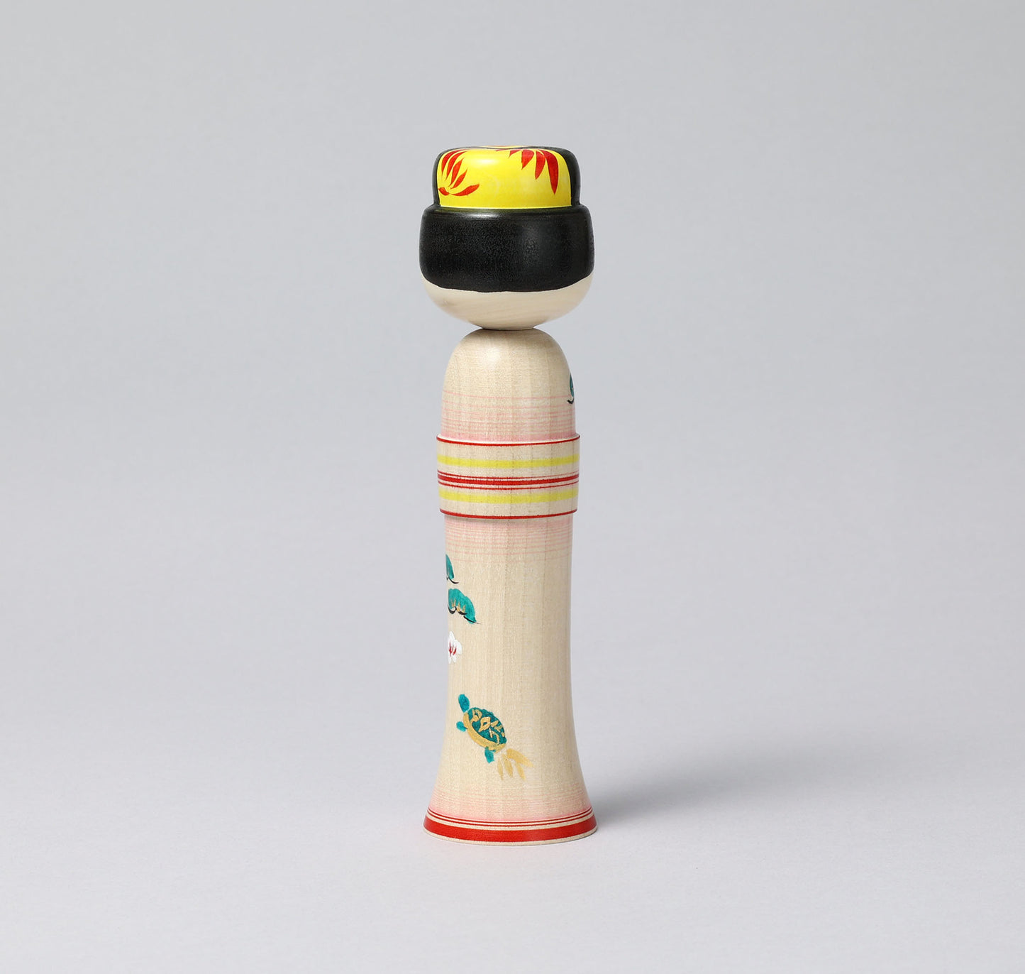 New Year kokeshi doll 'shouchikubai' | KAKIZAWA, Yoshinobu 柿澤是伸工人 | 松竹梅こけし | Naruko style 鳴子系 | 17cm in height