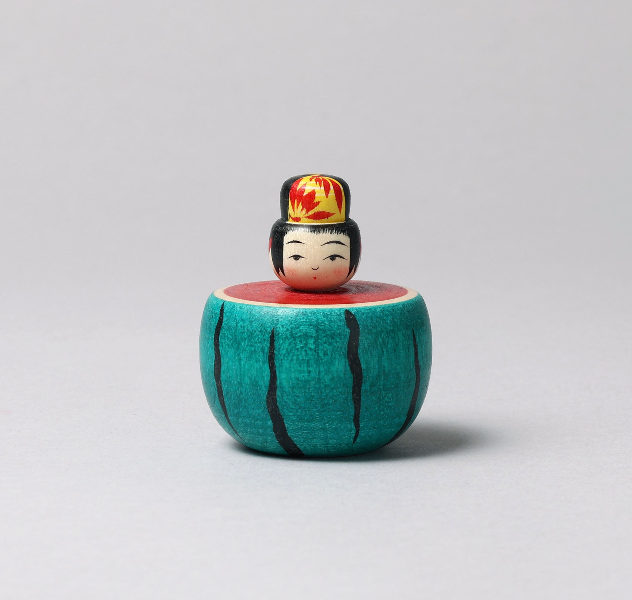 KAKIZAWA, Yoshinobu 柿澤是伸 | Suika-watermelon kokeshi