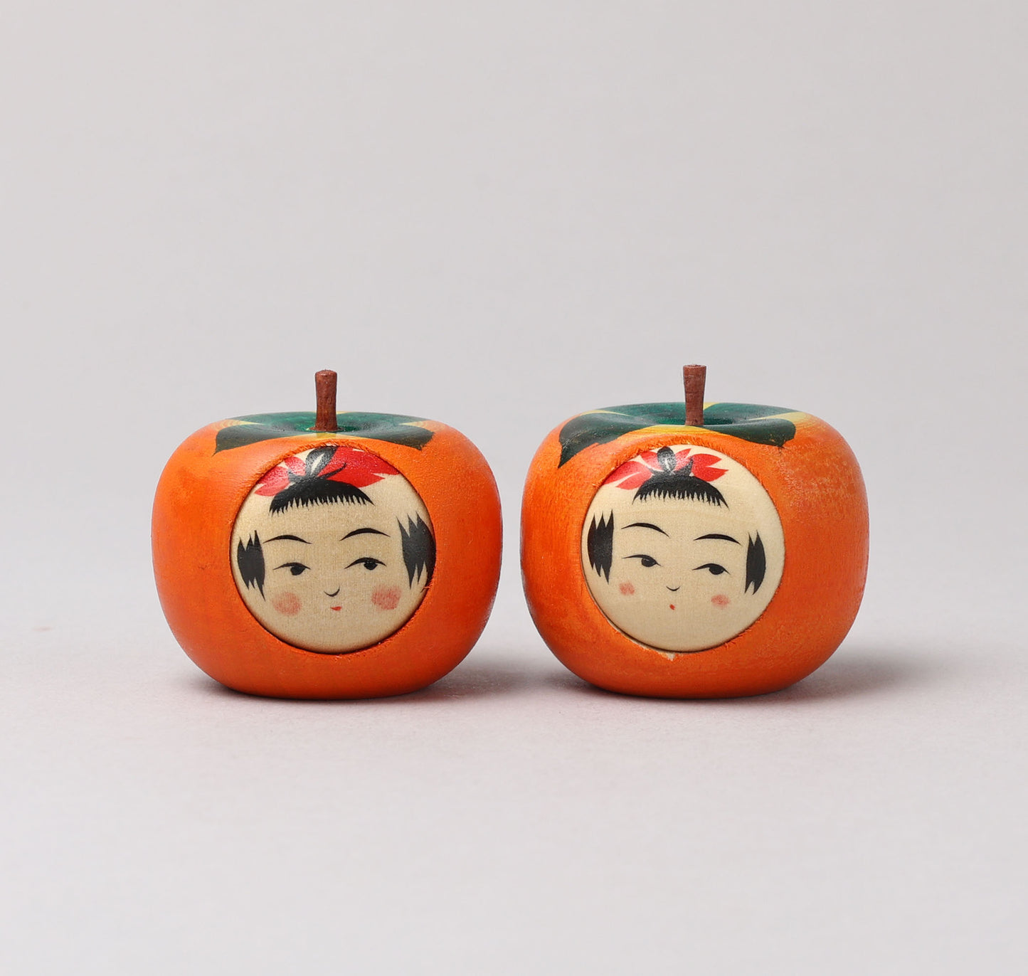 KAKIZAWA, Yoshinobu 柿澤是伸 | Kaki-persimmon kokeshi - 柿こけし | Naruko style 鳴子系