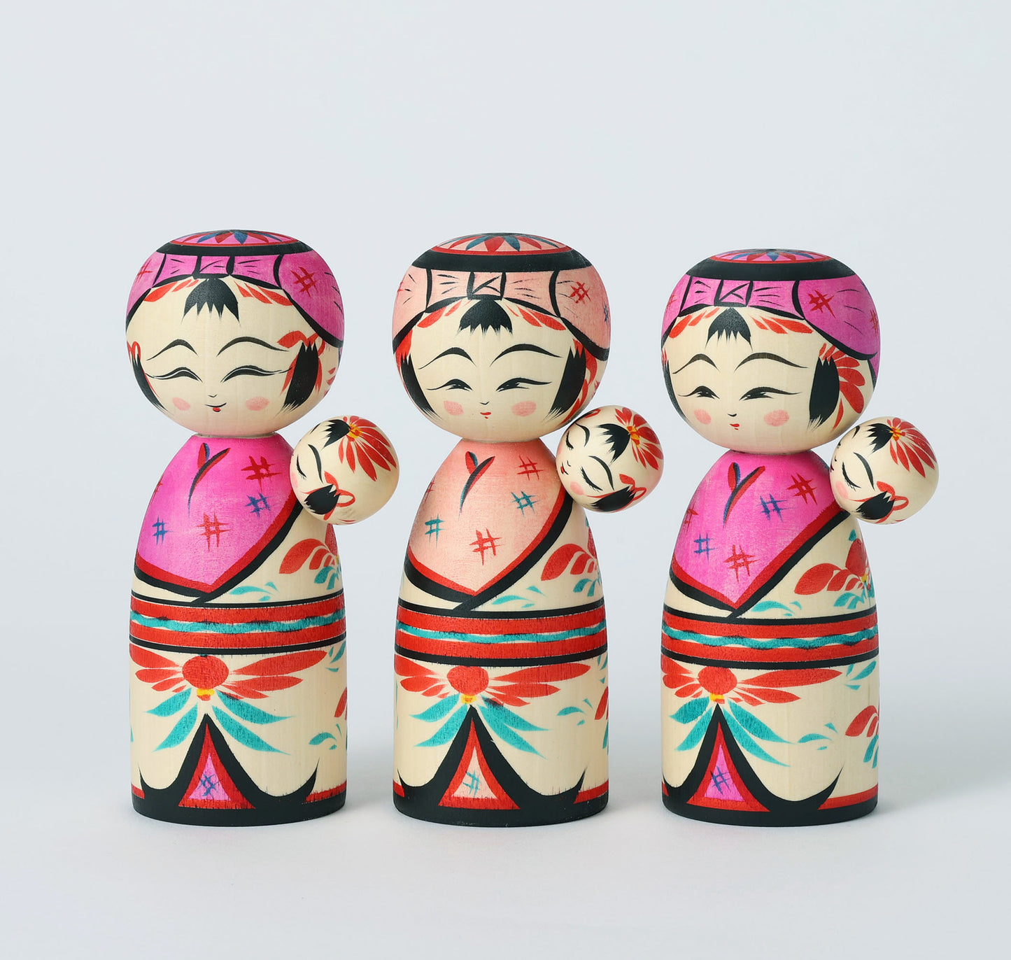 子守りこけし | 平賀輝幸工人 作並系 | 高さ 16cm