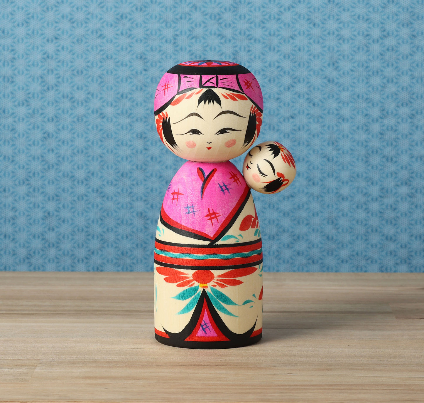 子守りこけし | 平賀輝幸工人 作並系 | 高さ 16cm