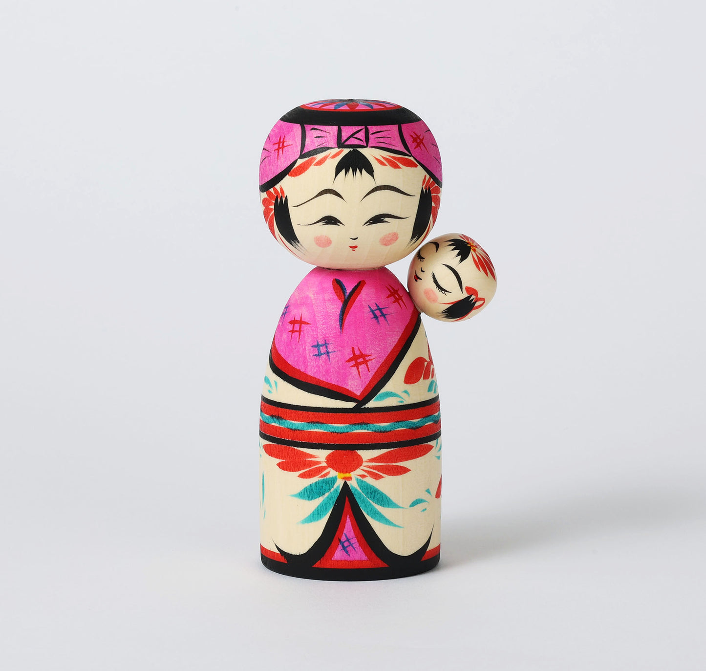 子守りこけし | 平賀輝幸工人 作並系 | 高さ 16cm