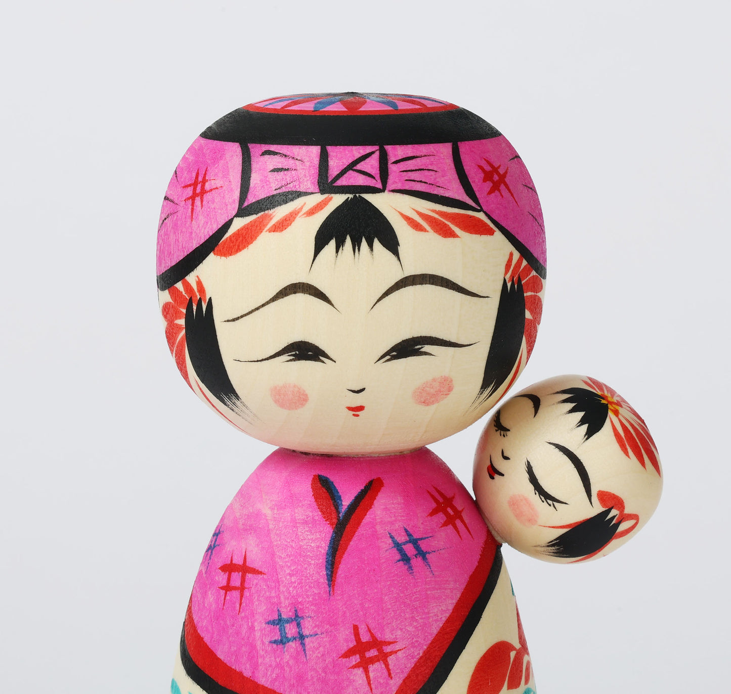 子守りこけし | 平賀輝幸工人 作並系 | 高さ 16cm