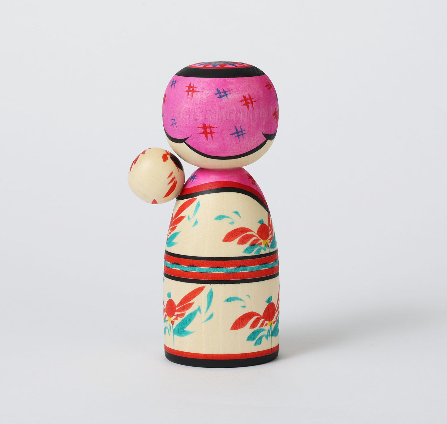 子守りこけし | 平賀輝幸工人 作並系 | 高さ 16cm