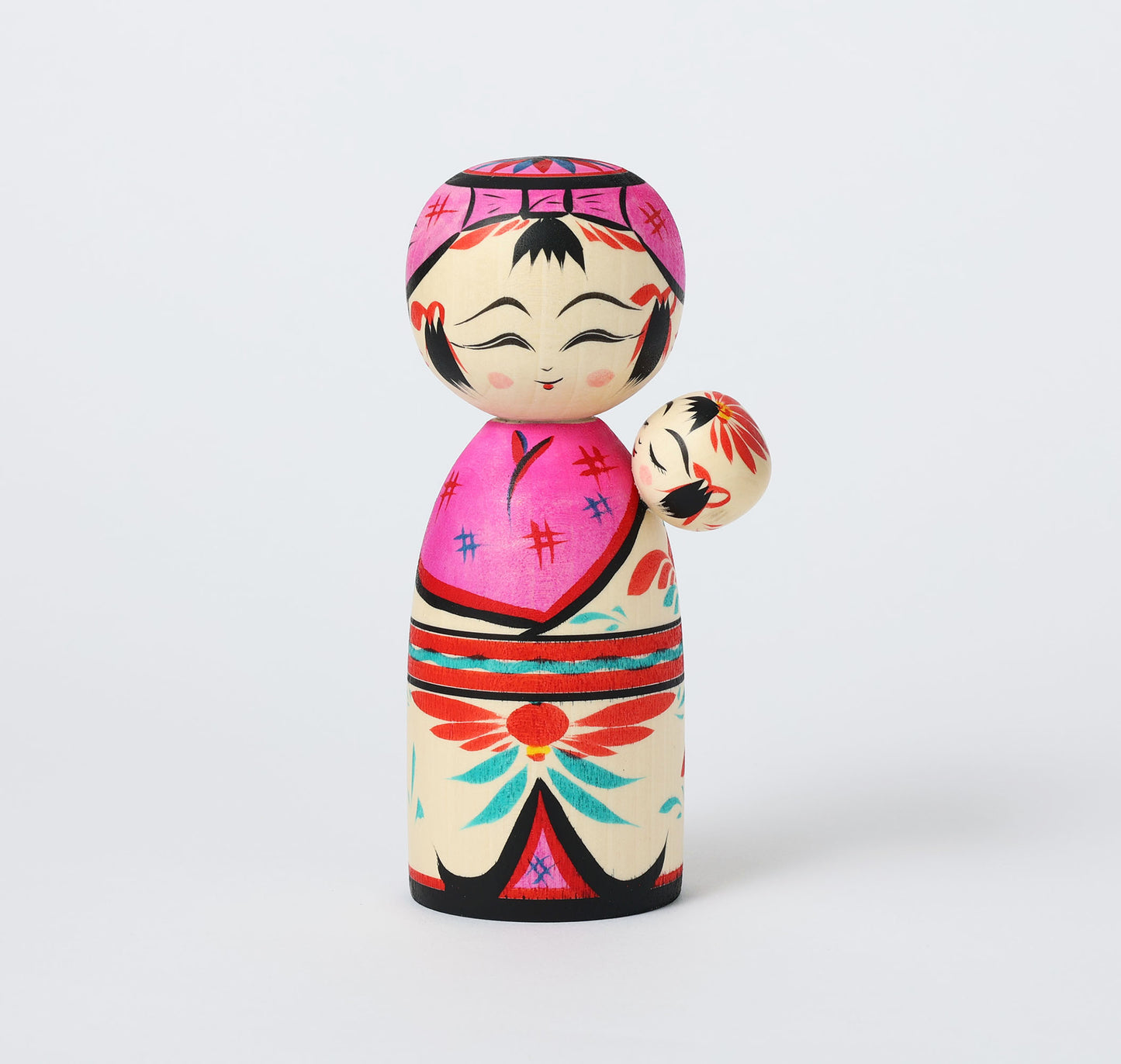 子守りこけし | 平賀輝幸工人 作並系 | 高さ 16.5cm