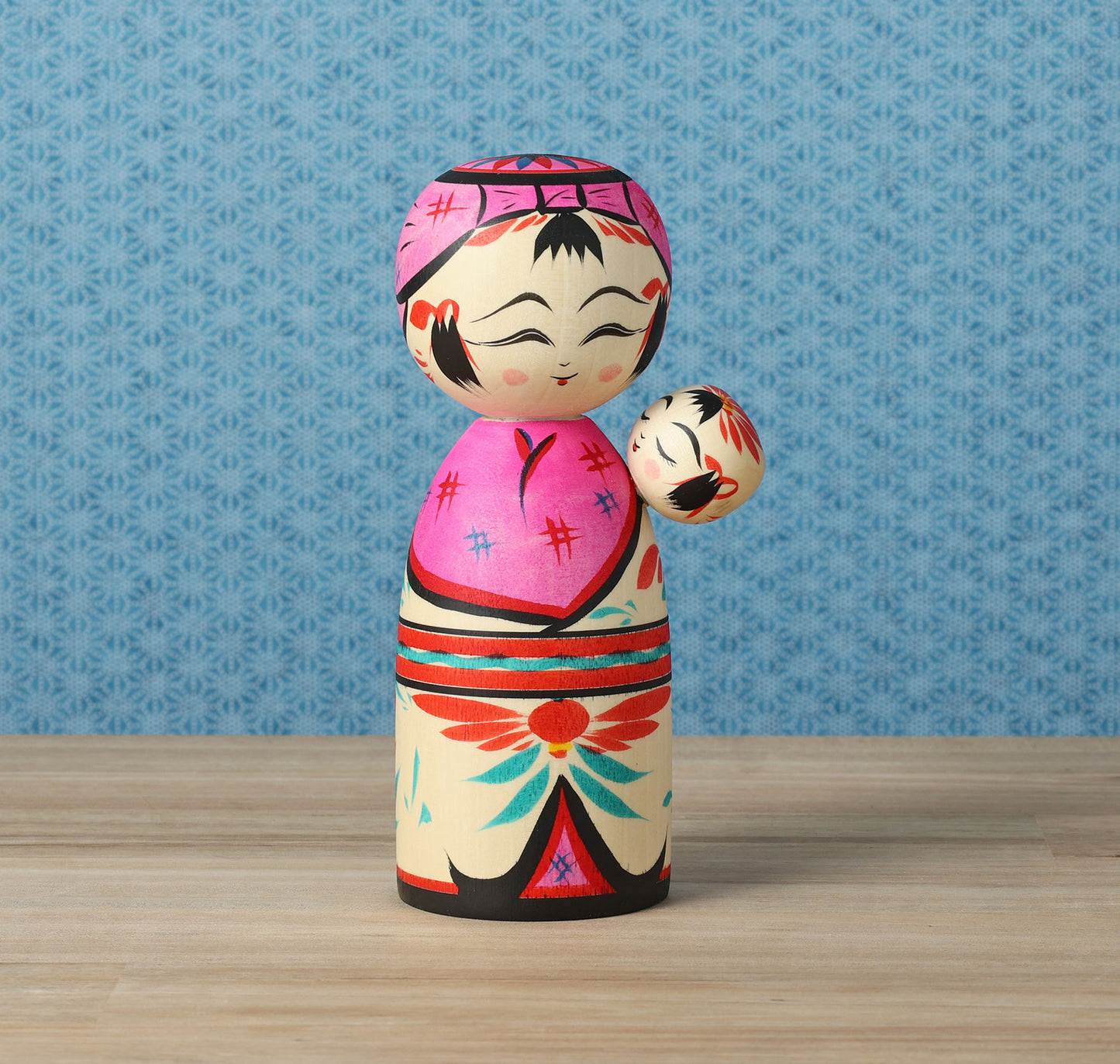 子守りこけし | 平賀輝幸工人 作並系 | 高さ 16.5cm