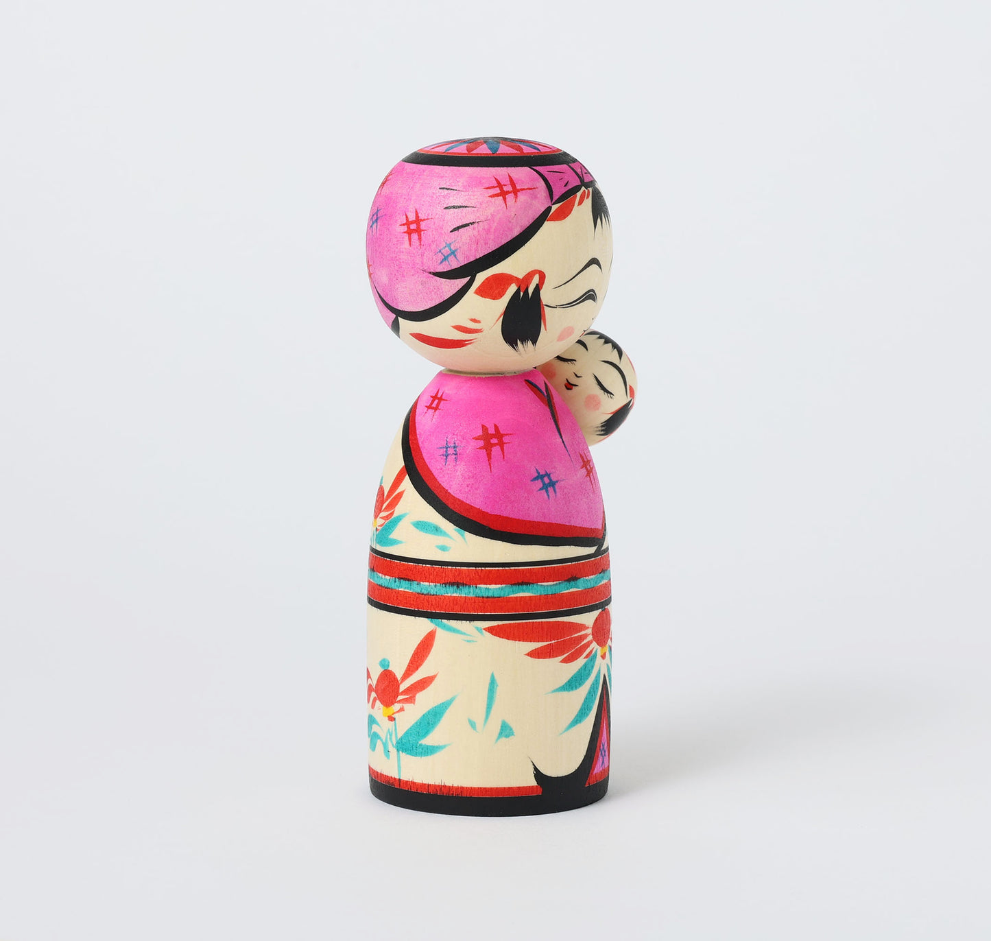 子守りこけし | 平賀輝幸工人 作並系 | 高さ 16.5cm
