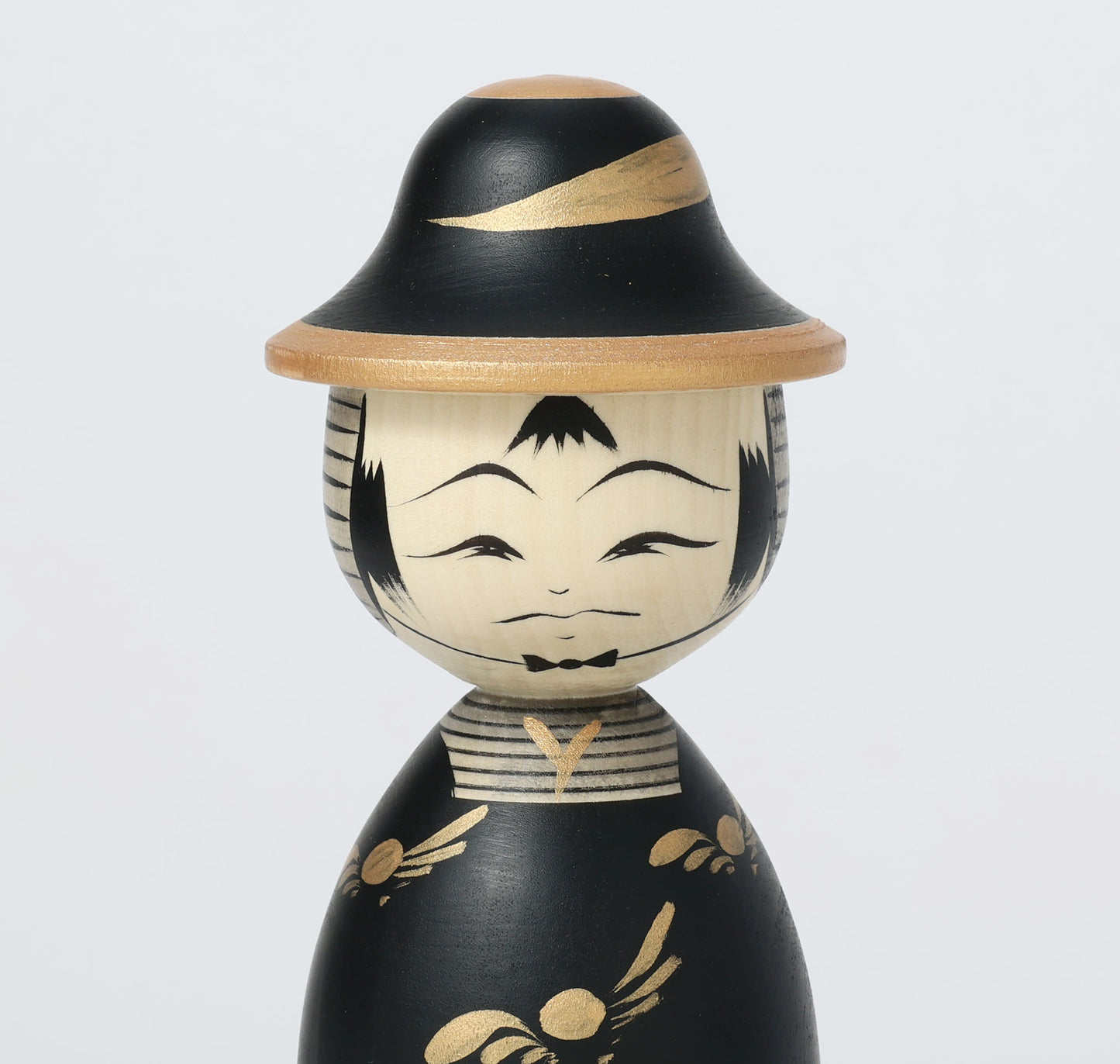 【武者こけし】Samurai kokeshi doll | Teruyuki HIRAGA | Sakunami style | 19.5cm in height // 作並系 平賀輝幸工人, 高さ19.5cm