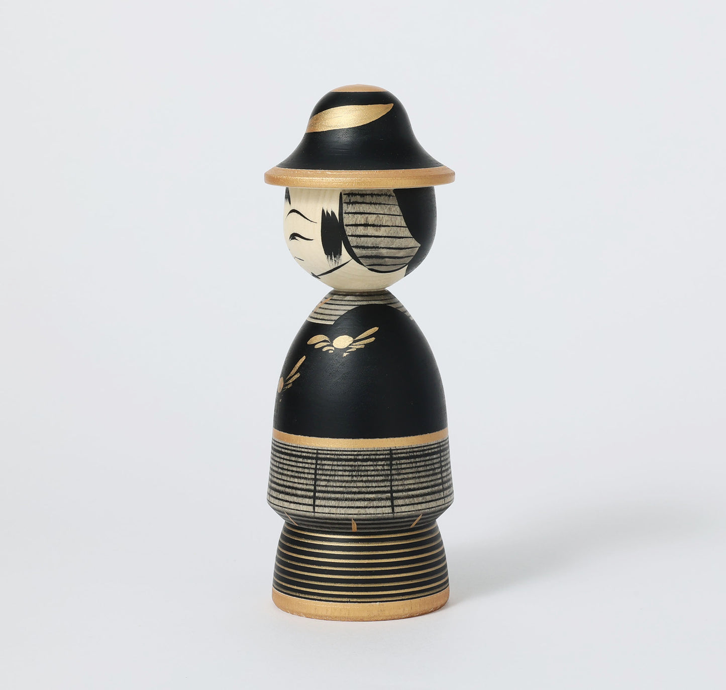 【武者こけし】Samurai kokeshi doll | Teruyuki HIRAGA | Sakunami style | 19.5cm in height // 作並系 平賀輝幸工人, 高さ19.5cm