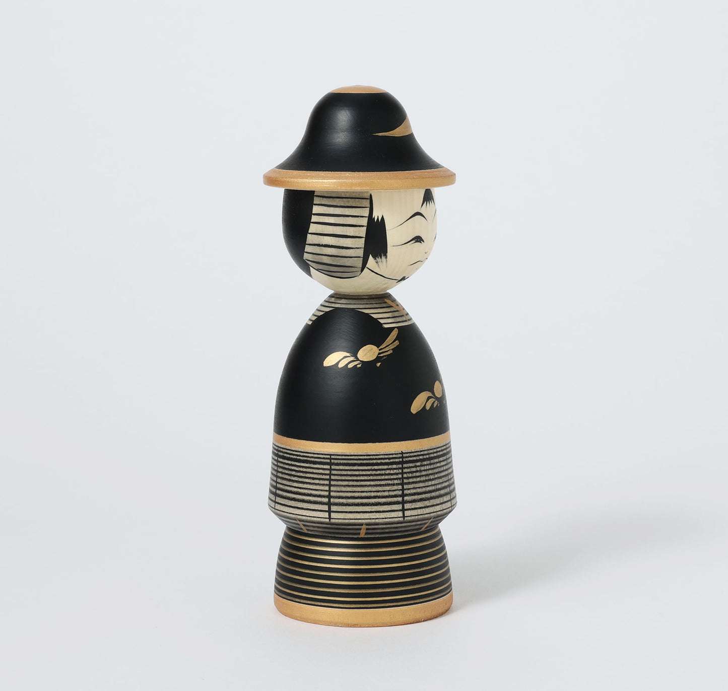 【武者こけし】Samurai kokeshi doll | Teruyuki HIRAGA | Sakunami style | 19.5cm in height // 作並系 平賀輝幸工人, 高さ19.5cm