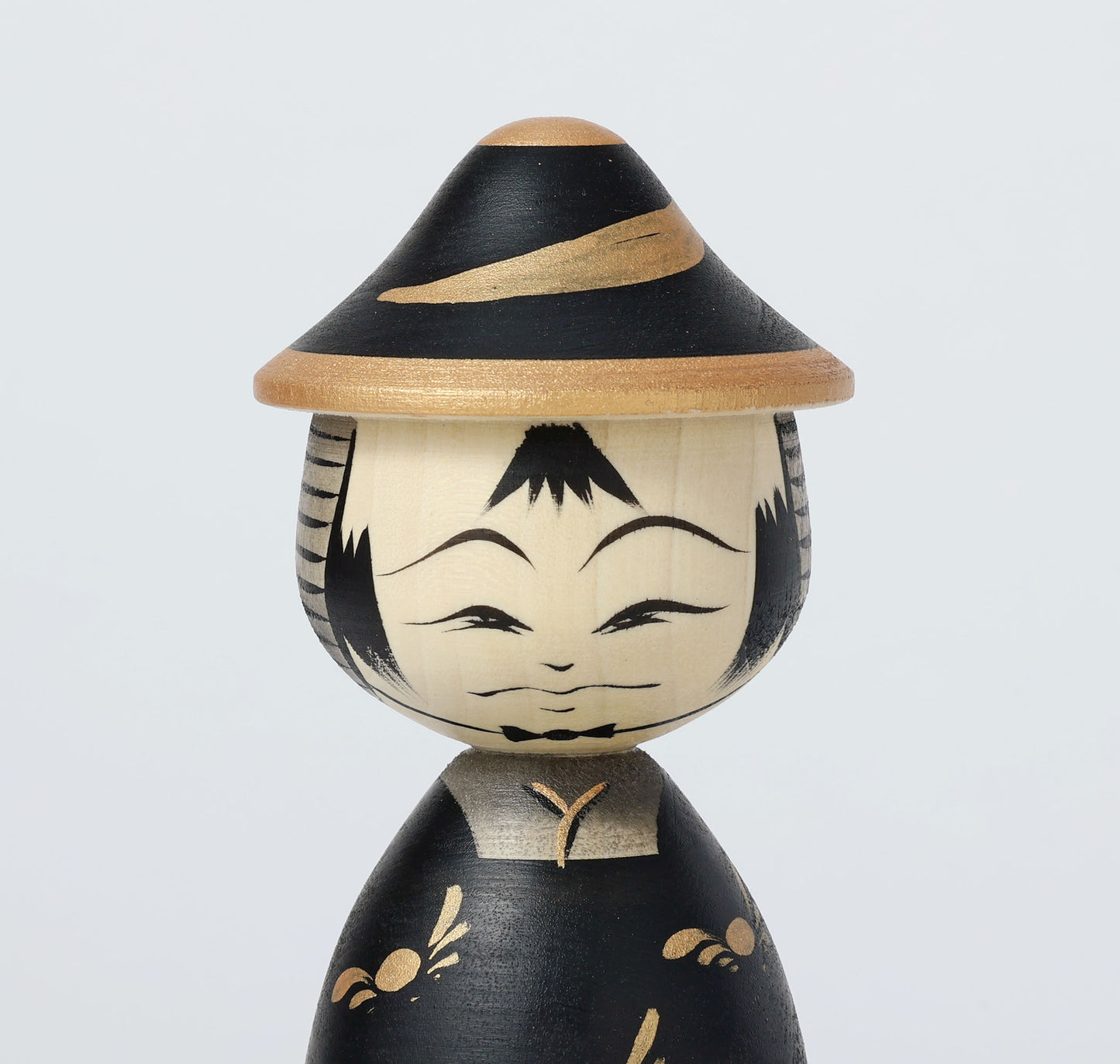 【武者こけし】Samurai kokeshi doll | Teruyuki HIRAGA | Sakunami style | 17cm in height // 作並系 平賀輝幸工人, 高さ17cm