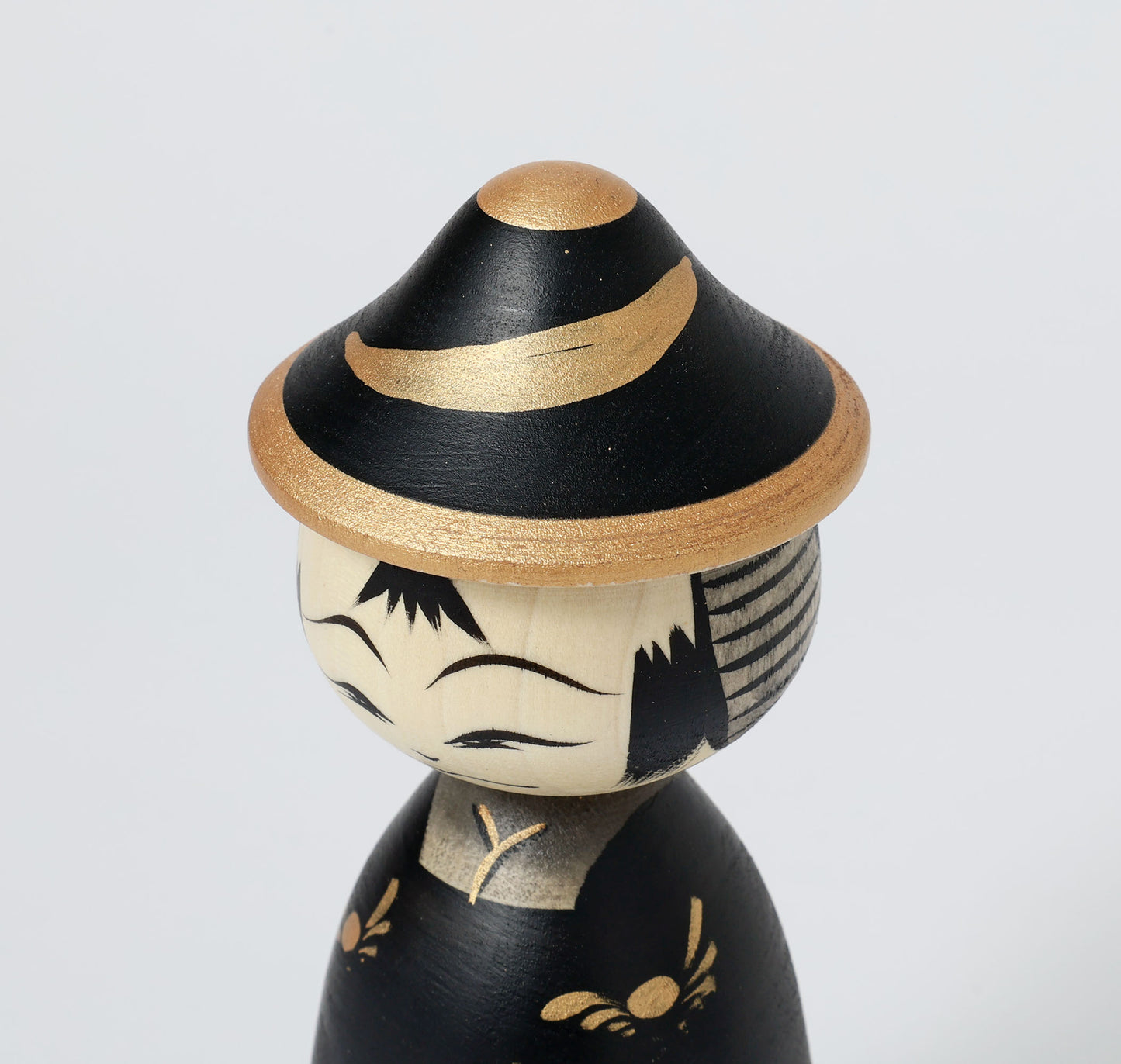 【武者こけし】Samurai kokeshi doll | Teruyuki HIRAGA | Sakunami style | 17cm in height // 作並系 平賀輝幸工人, 高さ17cm