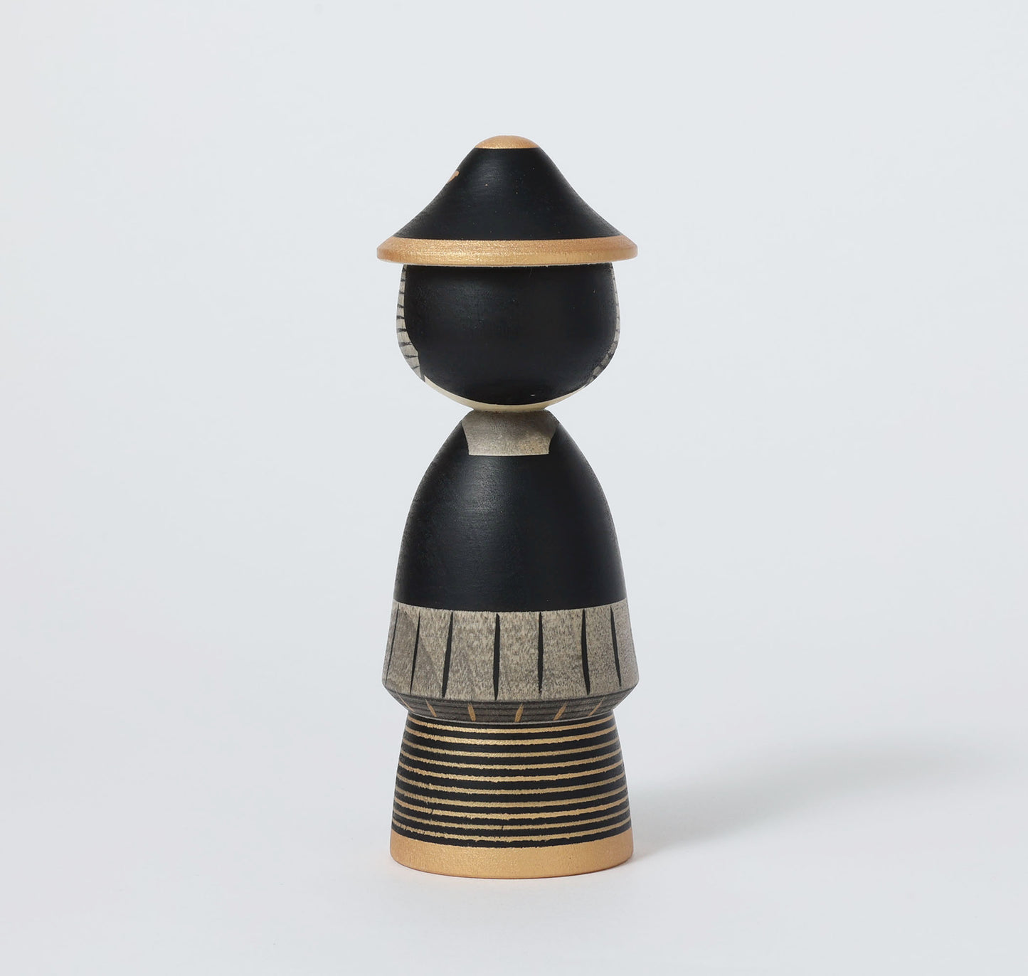 【武者こけし】Samurai kokeshi doll | Teruyuki HIRAGA | Sakunami style | 17cm in height // 作並系 平賀輝幸工人, 高さ17cm