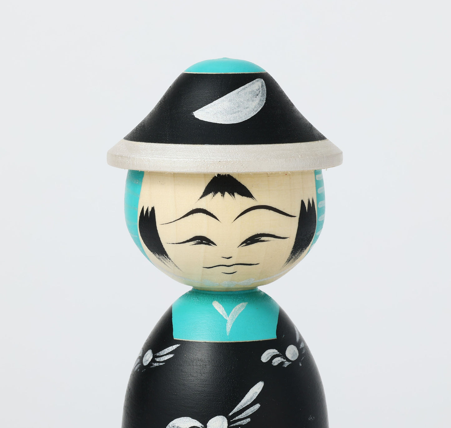 【武者こけし】Samurai kokeshi doll | Teruyuki HIRAGA | Sakunami style | 16.5cm in height // 作並系 平賀輝幸工人, 高さ16.5cm