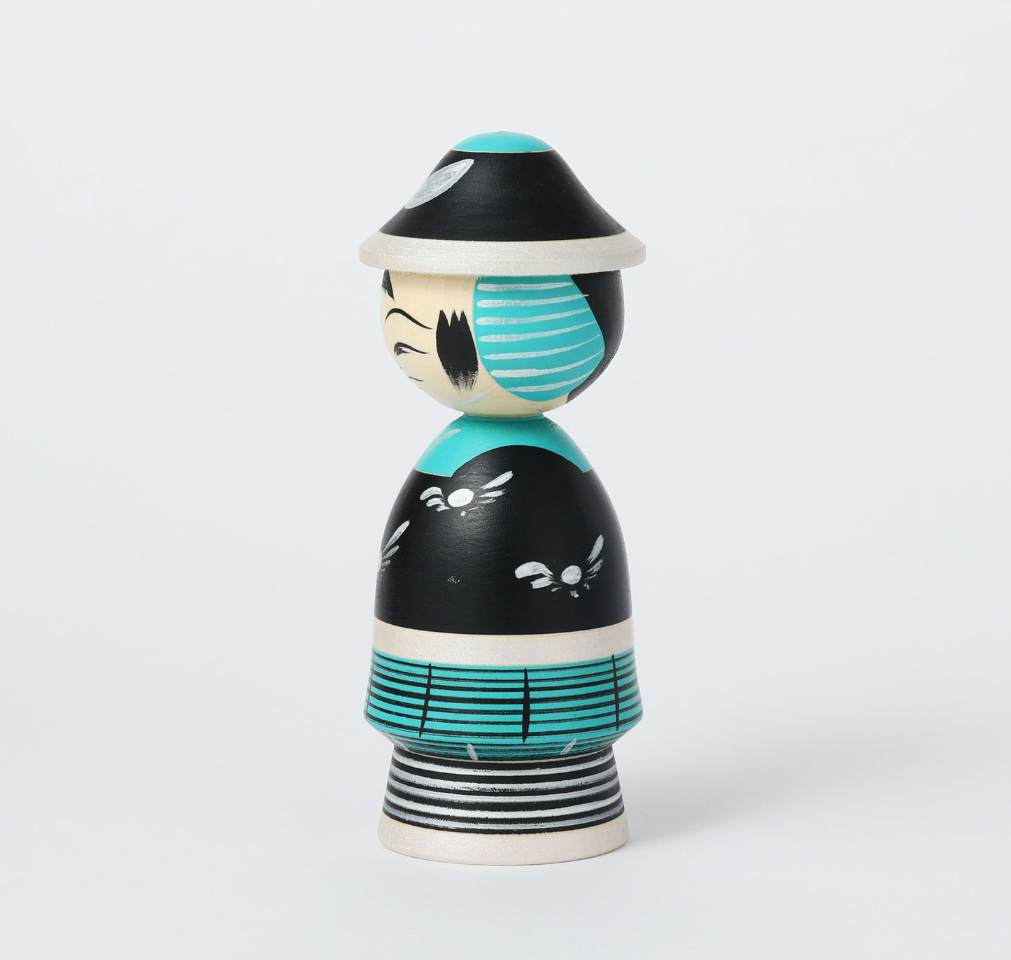 【武者こけし】Samurai kokeshi doll | Teruyuki HIRAGA | Sakunami style | 16.5cm in height // 作並系 平賀輝幸工人, 高さ16.5cm