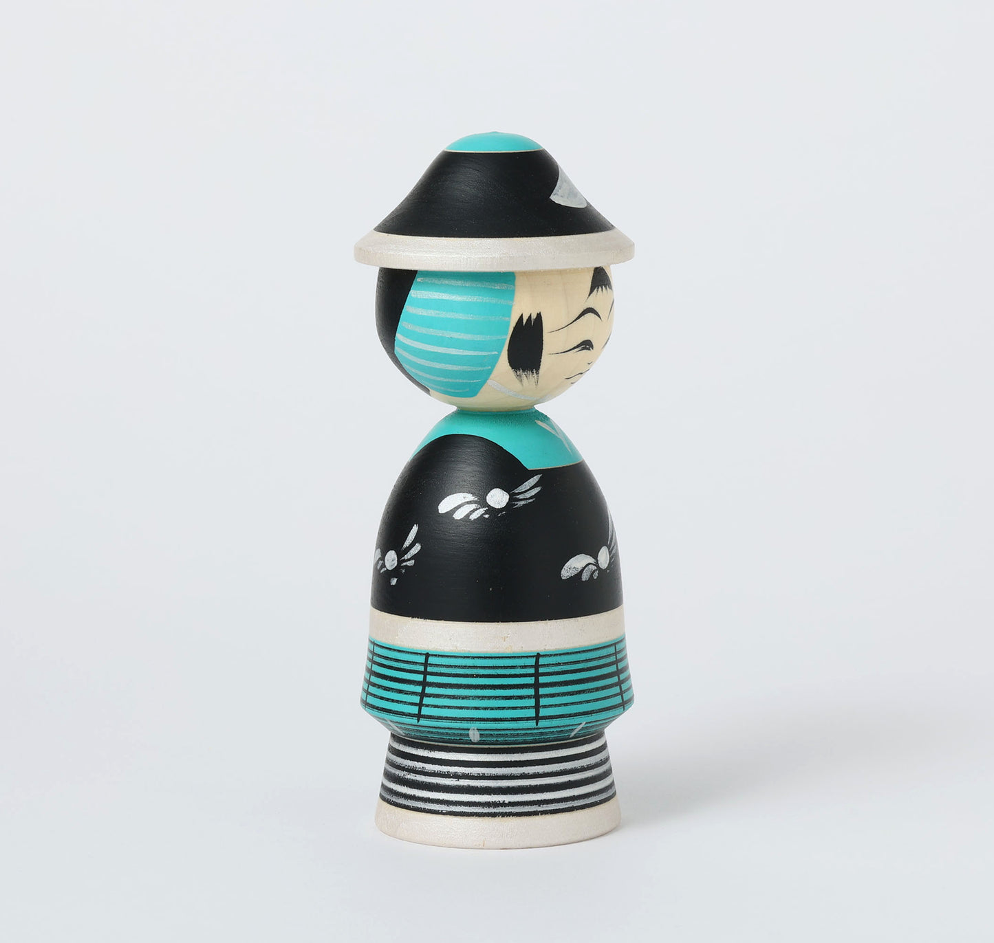 【武者こけし】Samurai kokeshi doll | Teruyuki HIRAGA | Sakunami style | 16.5cm in height // 作並系 平賀輝幸工人, 高さ16.5cm