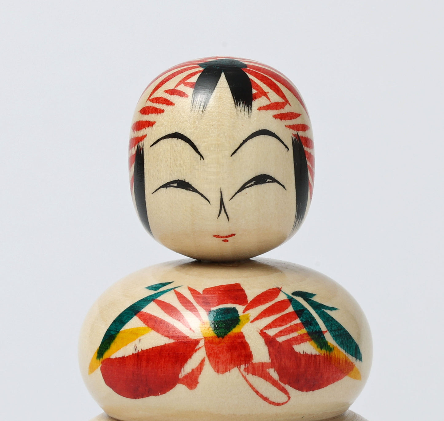 鏡餅こけし-10 | 早坂政弘工人 遠刈田系 | 高さ10cm