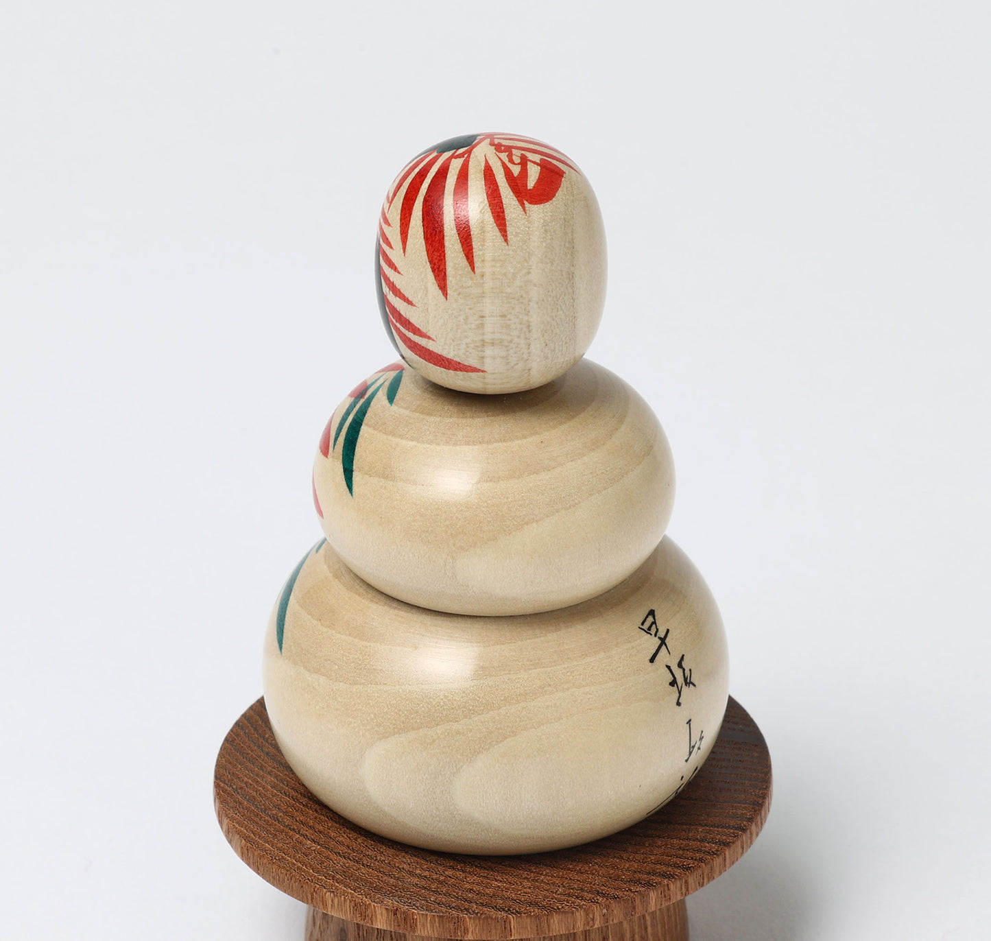 鏡餅こけし-01 | 早坂政弘工人 遠刈田系 | 高さ10cm