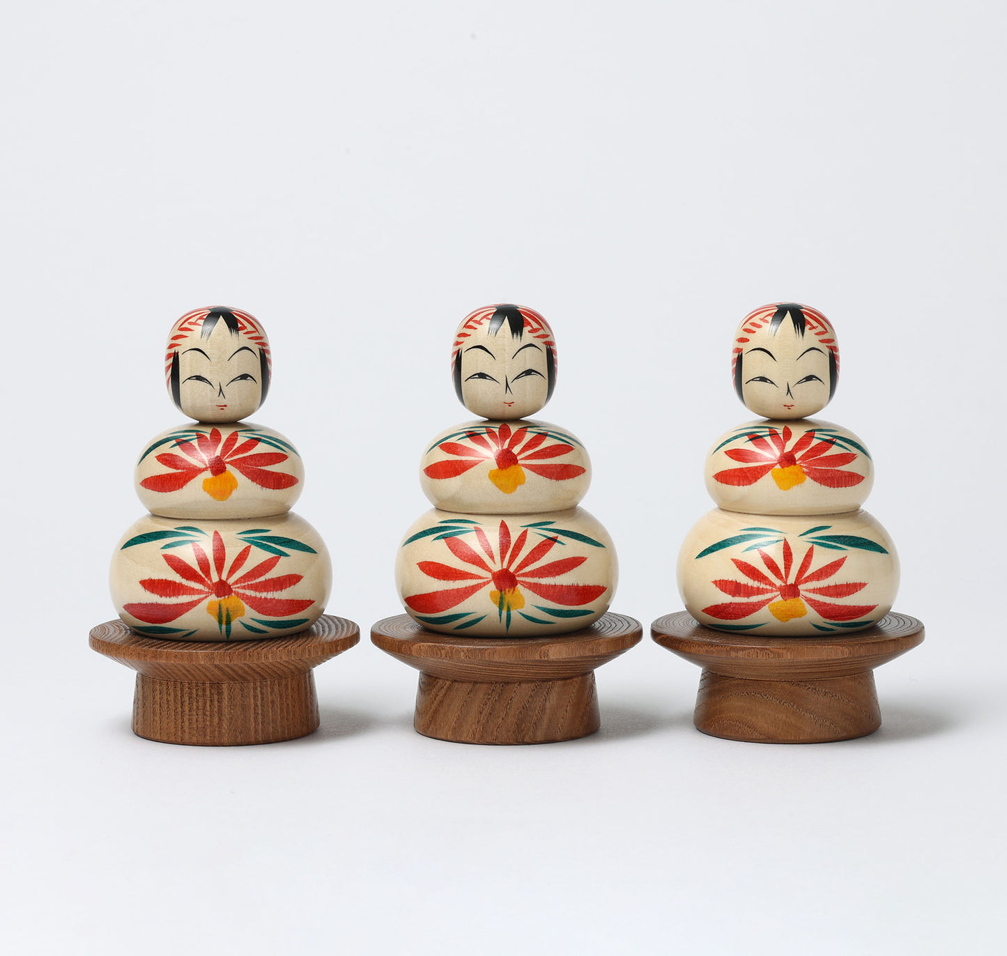 鏡餅こけし-01 | 早坂政弘工人 遠刈田系 | 高さ10cm