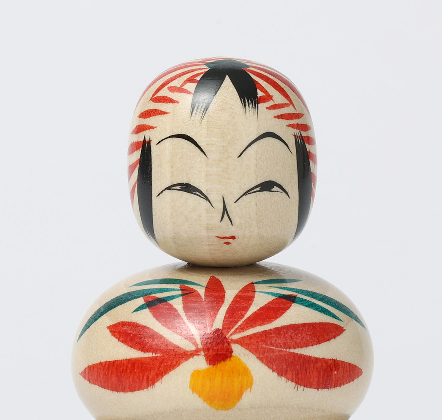 鏡餅こけし-01 | 早坂政弘工人 遠刈田系 | 高さ10cm