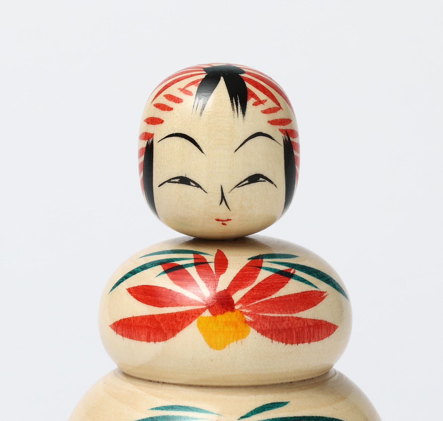 鏡餅こけし-03 | 早坂政弘工人 遠刈田系 | 高さ10cm