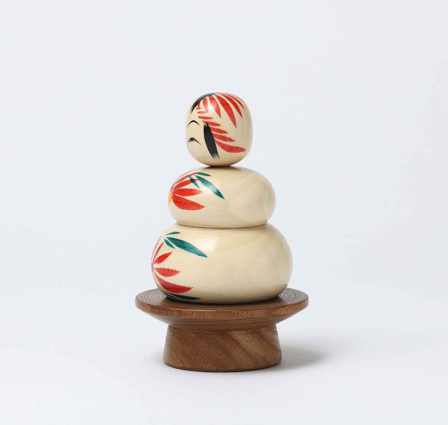 鏡餅こけし-03 | 早坂政弘工人 遠刈田系 | 高さ10cm